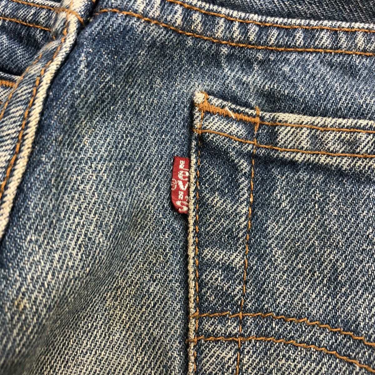 Levi's × Levi's Vintage Clothing 🇺🇸70’s Vintage Levis 501 29x32 Straight Leg Distressed Jeans Size US 29 - 18 Thumbnail