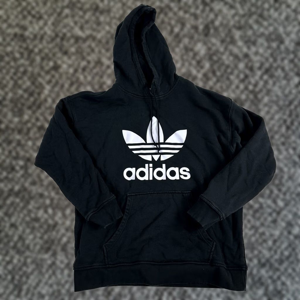 Adidas Adidas Originals Women's M Trefoil Hoodie Black French Terry Sweatshirts FM3307 Size M / US 6-8 / IT 42-44 - 1 Thumbnail