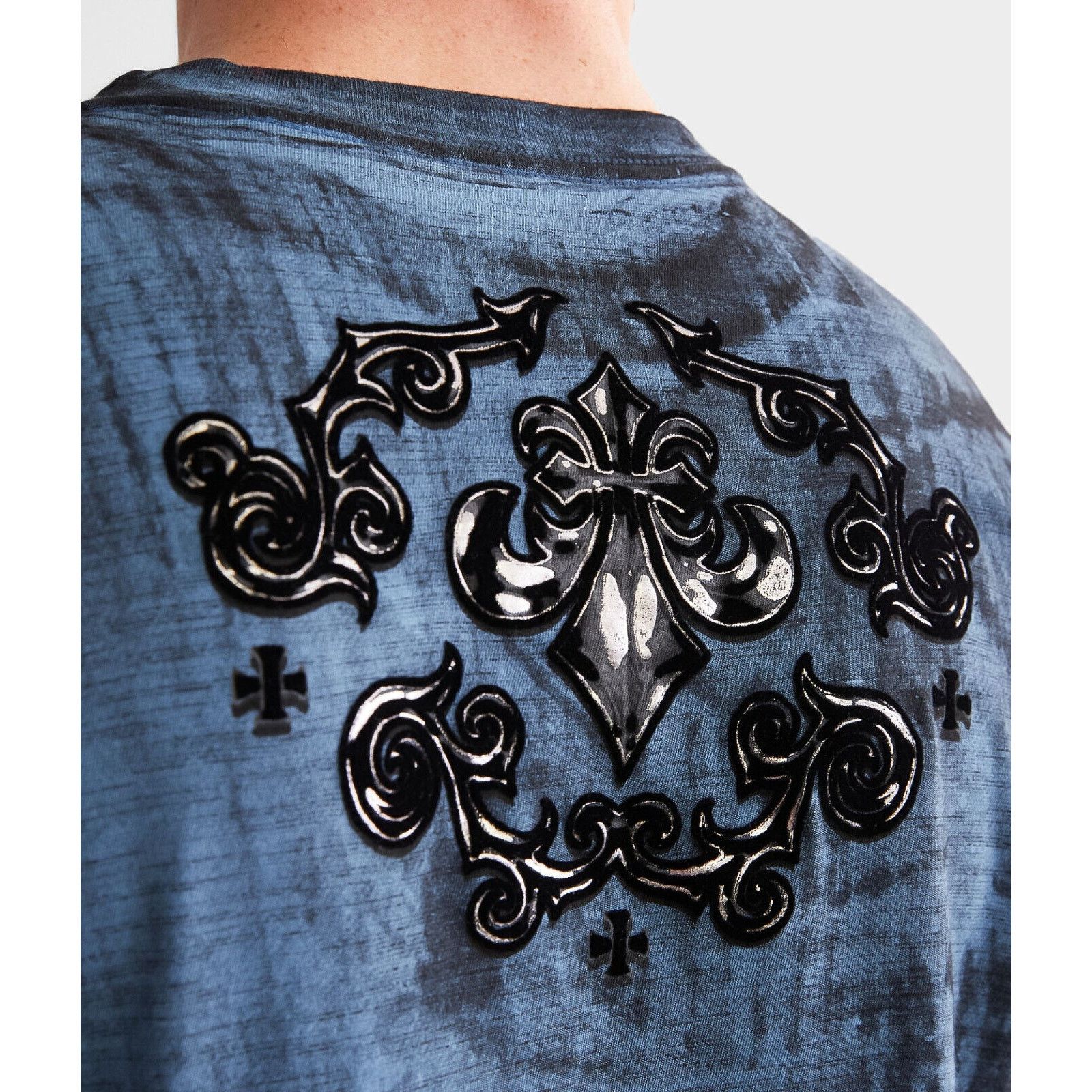 Affliction Affliction Clothing Men's T-Shirt Polaris Felt Graphic Tee Size US M / EU 48-50 / 2 - 8 Thumbnail