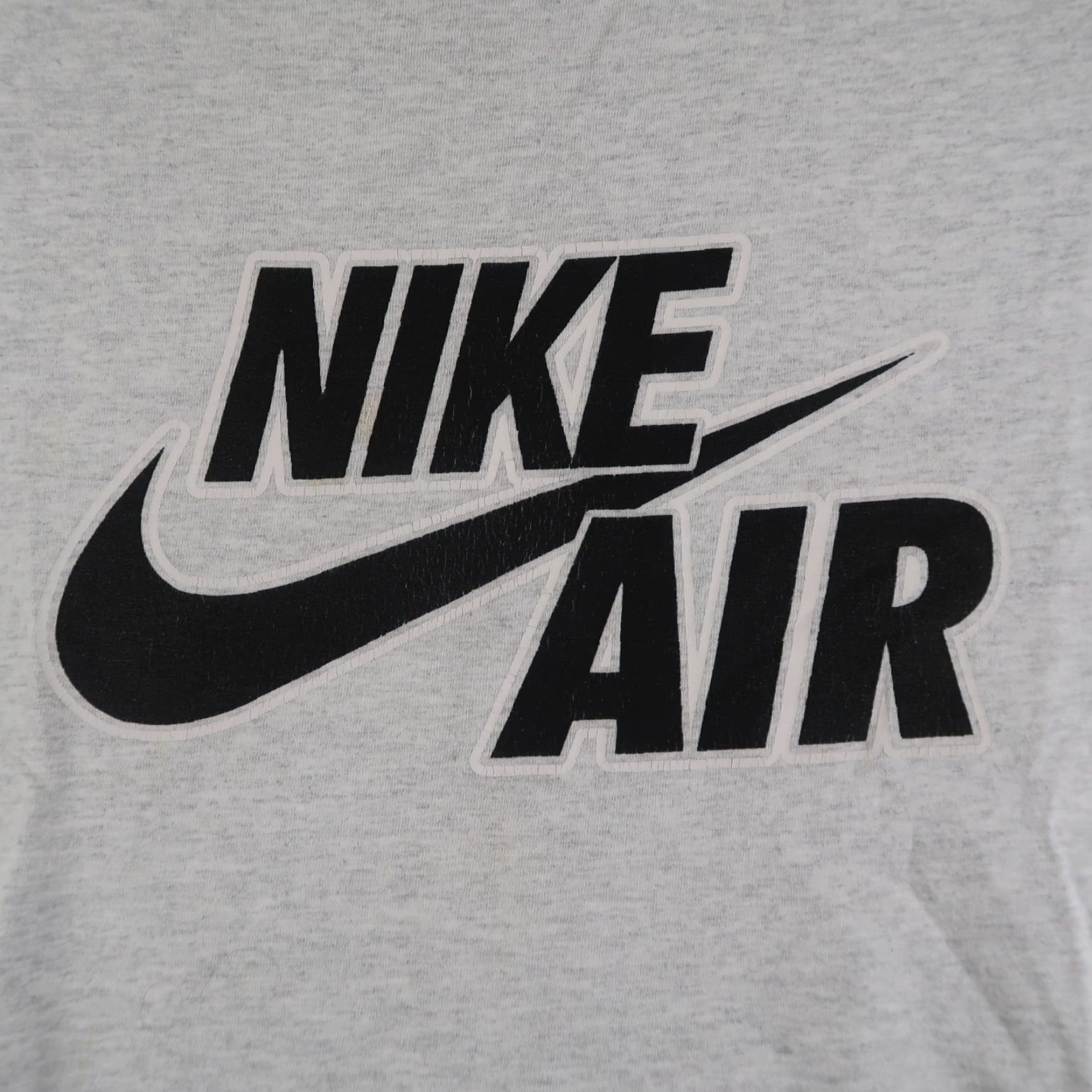AAA VINTAGE Nike Air Gray T Shirt Mens 90s Cotton Short Sleeve Size L Large Crew Neck Graphic Print 2000s Size US L / EU 52-54 / 3 - 3 Thumbnail