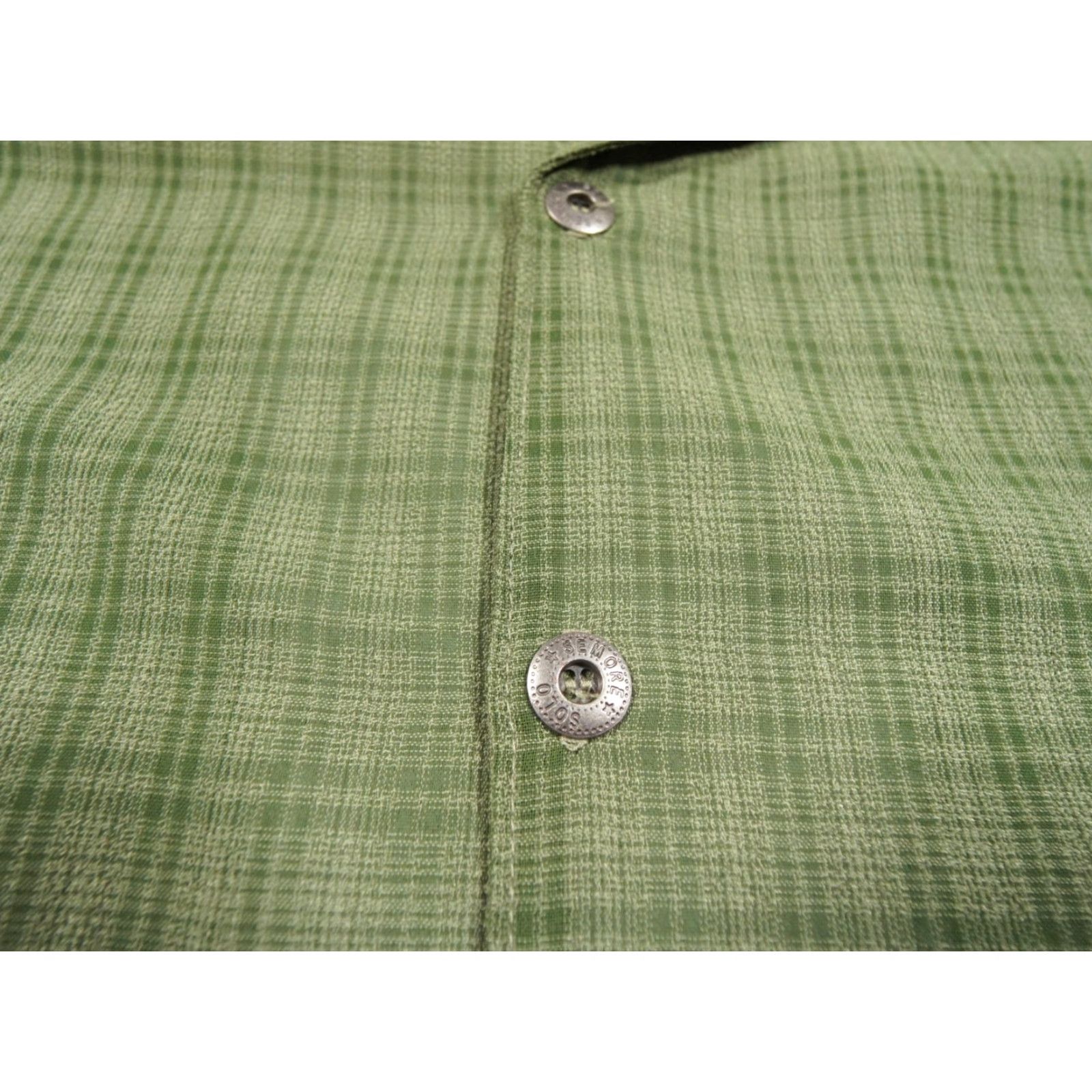 Vintage VINTAGE Solo Semore Shirt Men Large Green Button Down 90s Y2K Skate Rave Chicano Men Size US L / EU 52-54 / 3 - 5 Thumbnail
