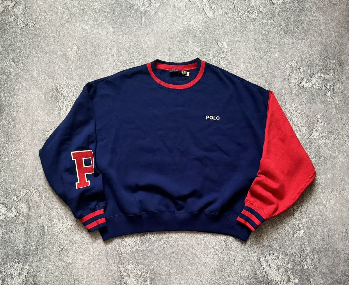 Polo Ralph Lauren × Ralph Lauren × Vintage Polo Ralph Lauren XL relaxed sweatshirt Wmns long sleeve 00s Size XL / US 12-14 / IT 48-50 - 5 Thumbnail