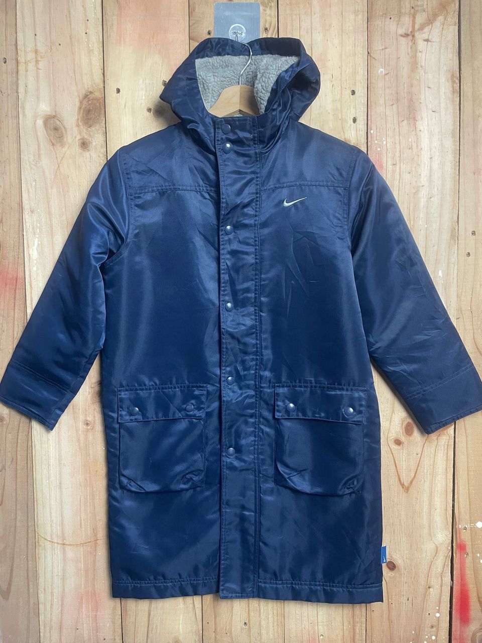 ウェア 90s nike bench coat archive navy color Nike 90S Bench Coat