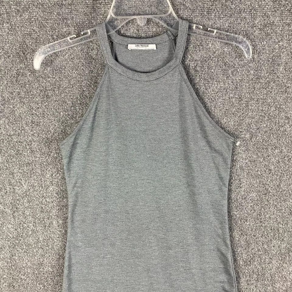 Zara Zara Dress Women's Large Trafaluc Pencil Sleeveless Gray L Size L / US 10 / IT 46 - 2 Thumbnail