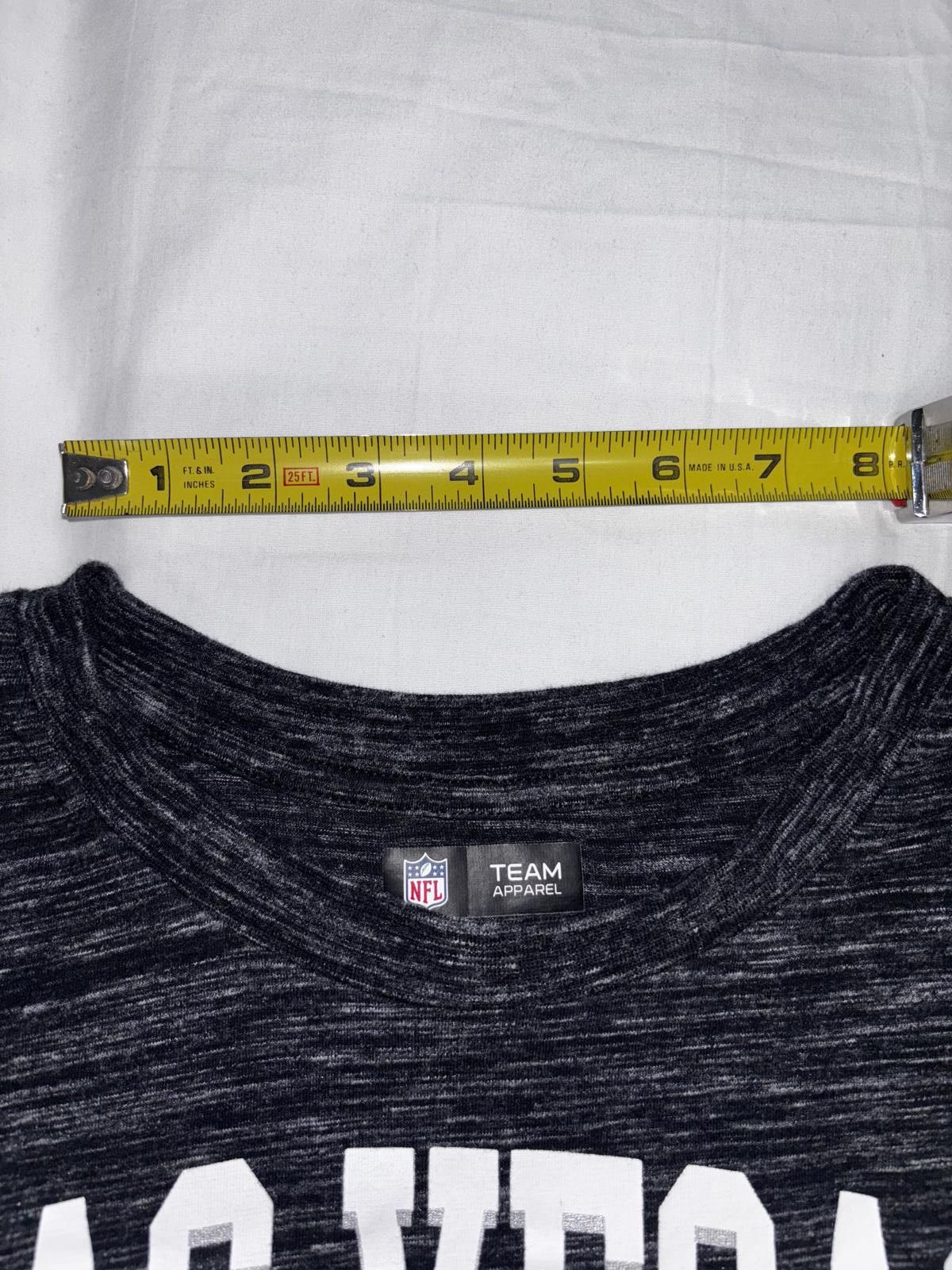 NFL Las Vegas Raiders Cropped Long Sleeve T-Shirt Size M / US 6-8 / IT 42-44 - 6 Thumbnail
