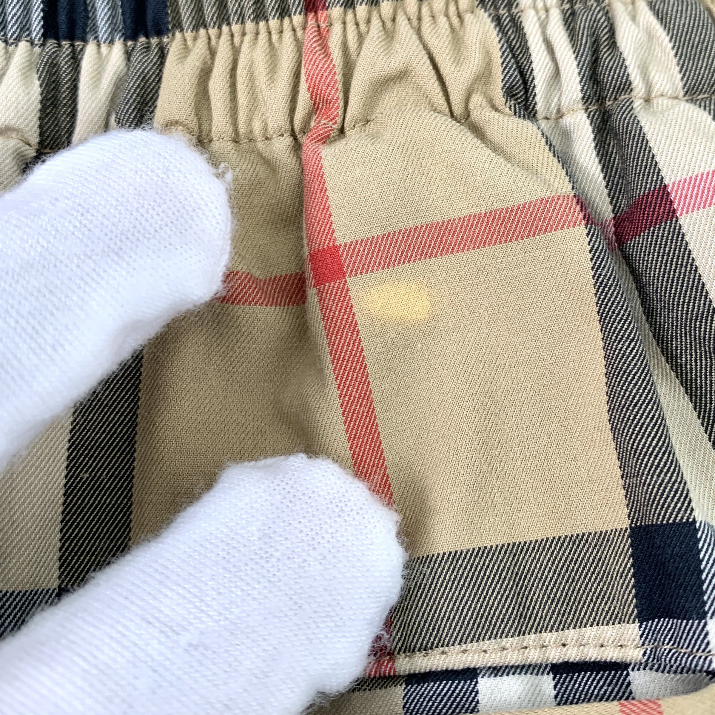Burberry Burberry Brown Check Cotton Wide-Leg Pants (Size XS) Size 36" / US 14 / IT 50 - 6 Thumbnail