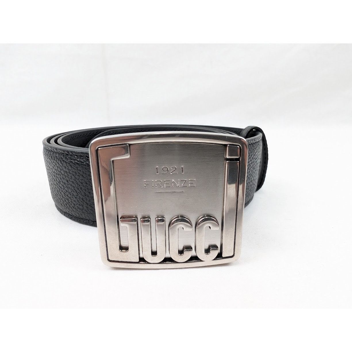 Gucci o1rshd1 Size: 105 CM / Logo Plate Belt in Black Size 42 - 3 Thumbnail