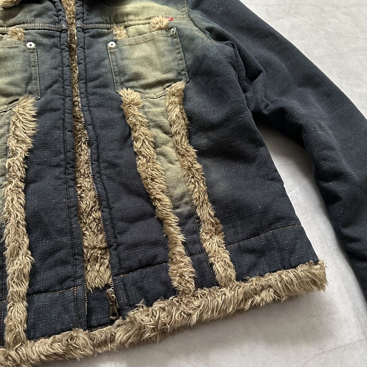 Hysteric Glamour × Undercover Punk LGB If Six Was Nine Fur Jacket Rick Owens Style Size L / US 10 / IT 46 - 10 Thumbnail