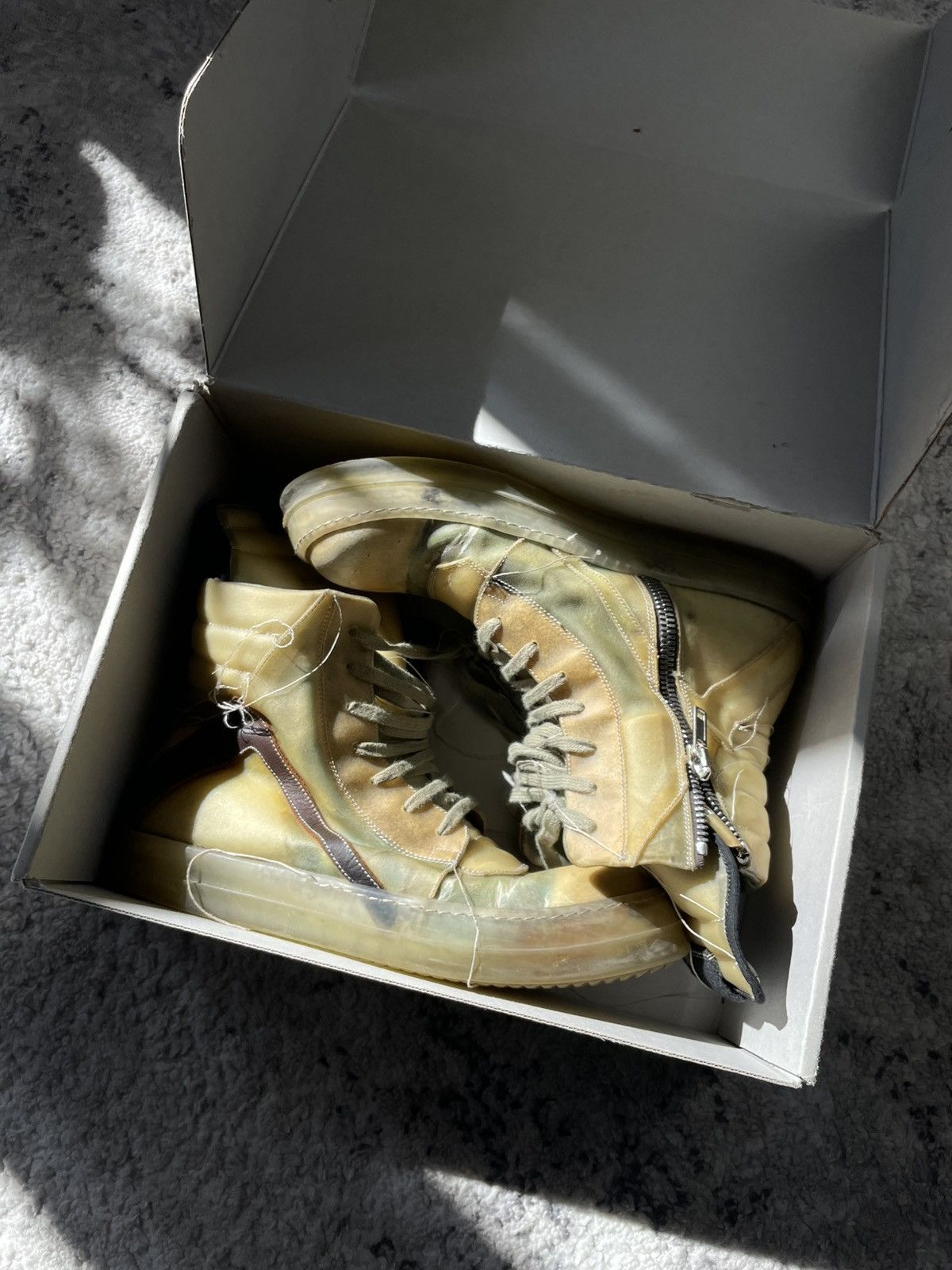 Rick Owens SS19 Babel 'Swamp' Geobasket Size US 11 / EU 44 - 18 Thumbnail