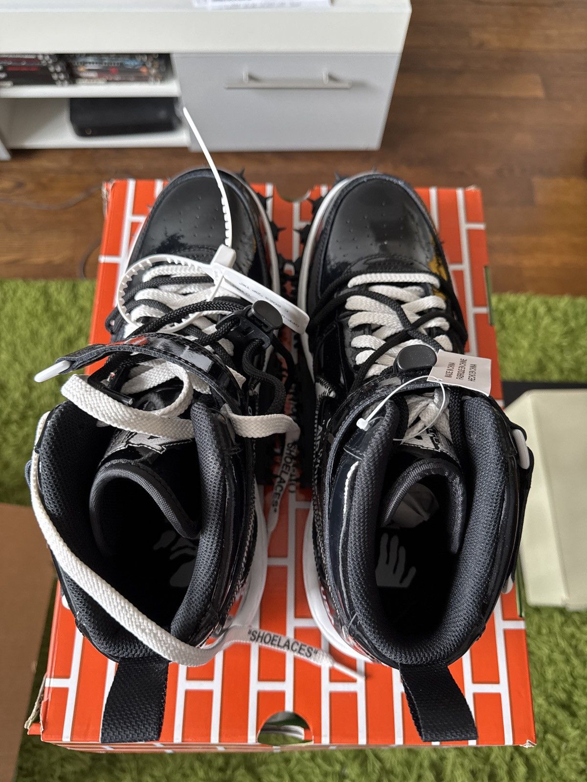 Nike × Off-White Nike X Off-White Air Force 1 Mid SP LTHR "SHEED" Size US 11.5 / EU 44-45 - 4 Thumbnail