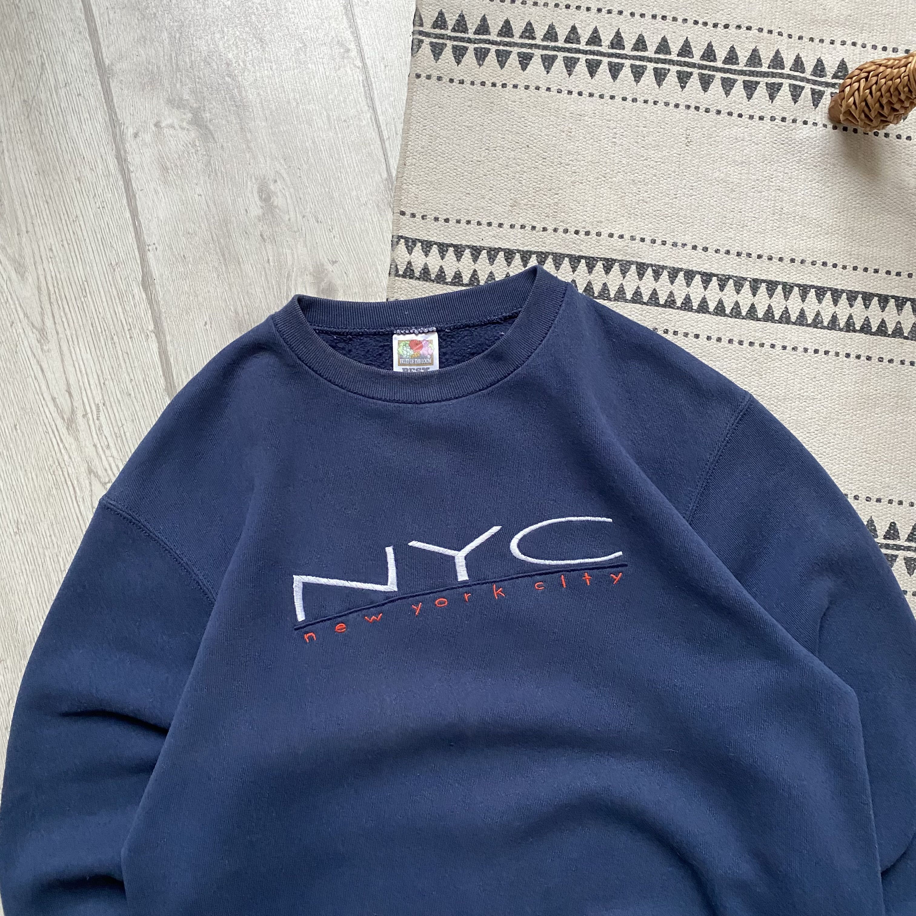 Russell Athletic 🗽Vintage 90s USA NEW York city sweatshirt Y2K Size US M / EU 48-50 / 2 - 2 Thumbnail
