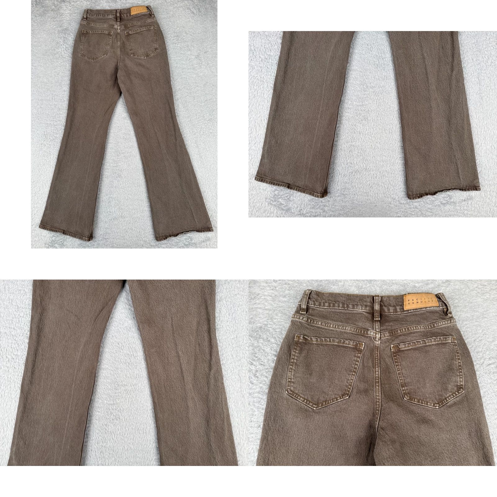 Pacsun Pacsun Jeans Womens 25 Brown Denim Stretch High Rise Bootcut Cotton Blend 25x29 Size 42" / US 20 - 10 Thumbnail