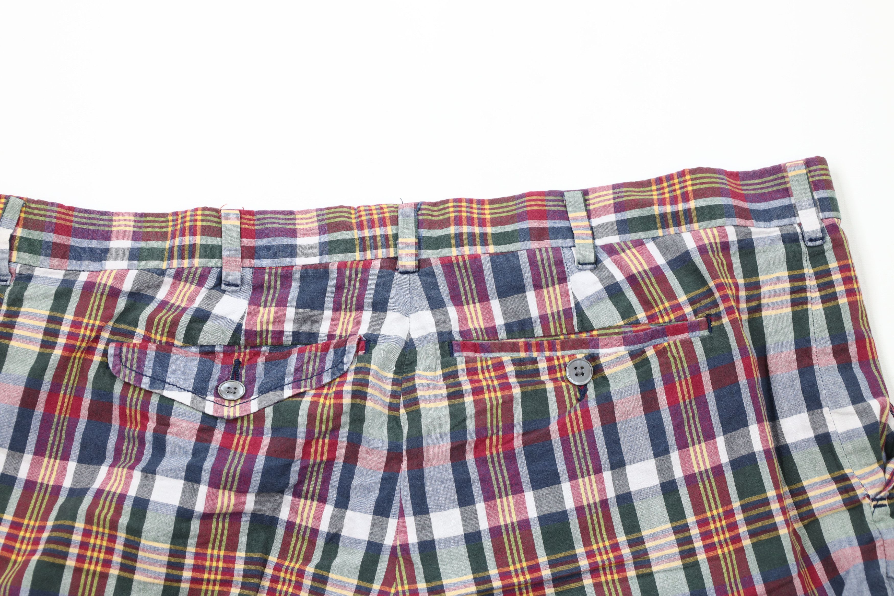 Ralph Lauren × Vintage Vintage 90s Ralph Lauren Madras Plaid Chino Shorts Cotton Size US 40 / EU 56 - 10 Thumbnail