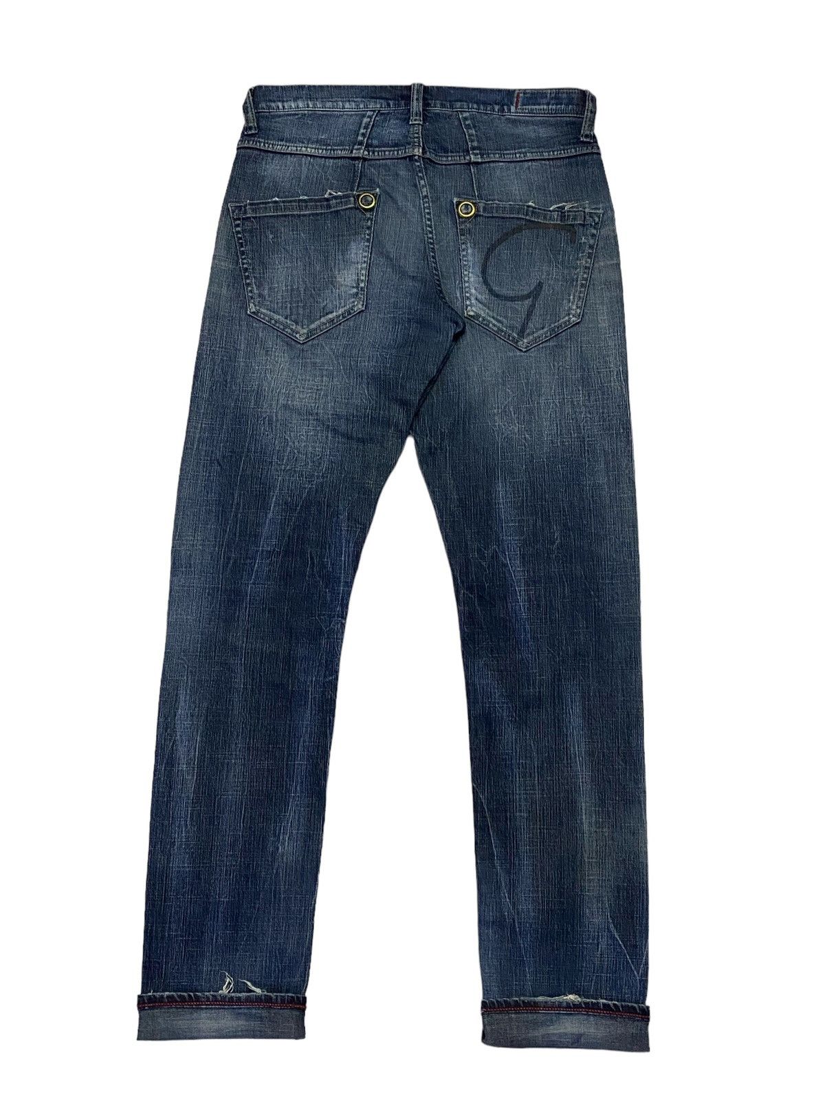 Marithe + Francois Girbaud Marithe Francois Girbaud Patchwork Ripped Distressed Denim Size US 32 / EU 48 - 3 Thumbnail