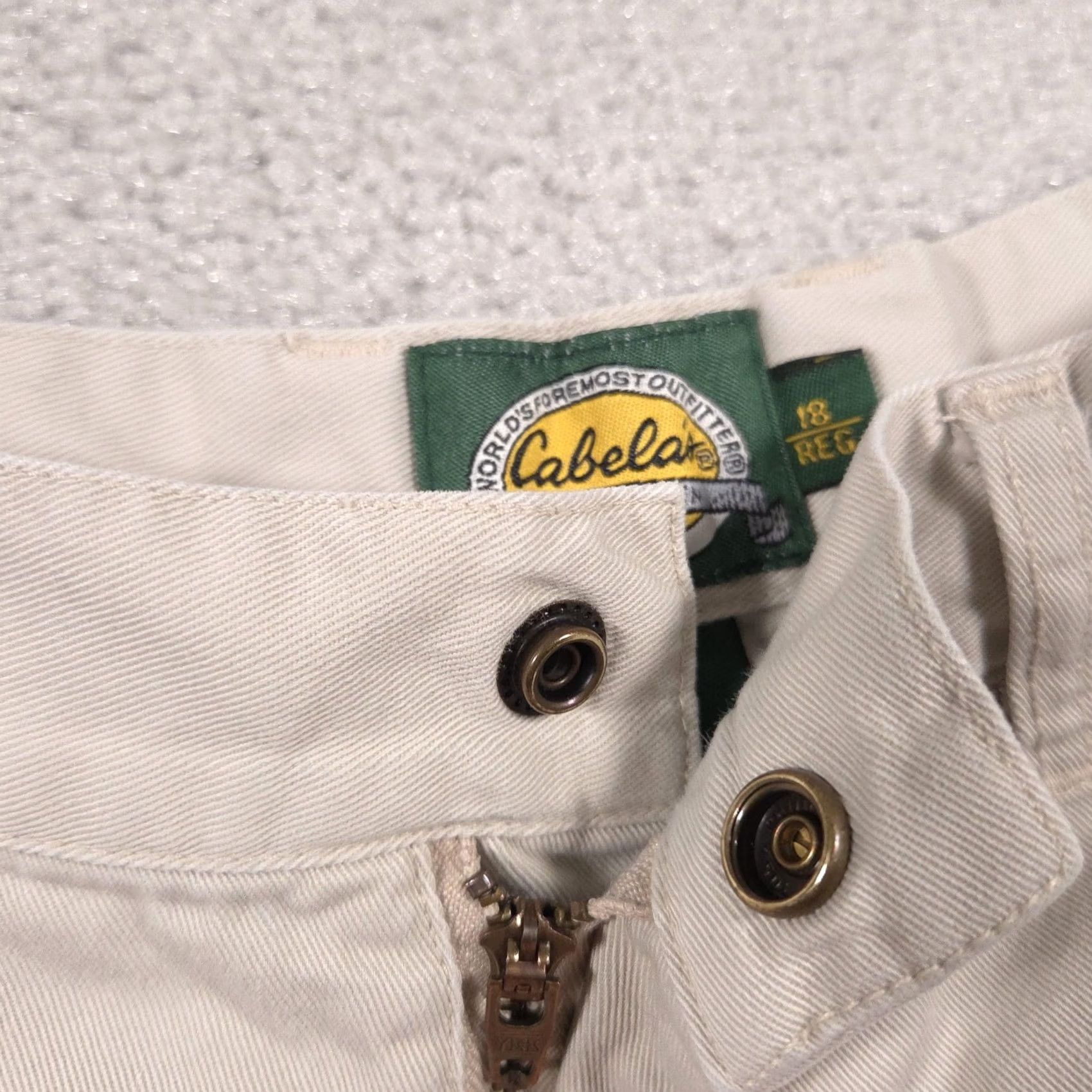 Vintage Cabela's Shorts Womens 18 Regular Khaki Hiking Outdoors Zip Fly Zipper Pocket Size 40" / US 18 - 5 Thumbnail