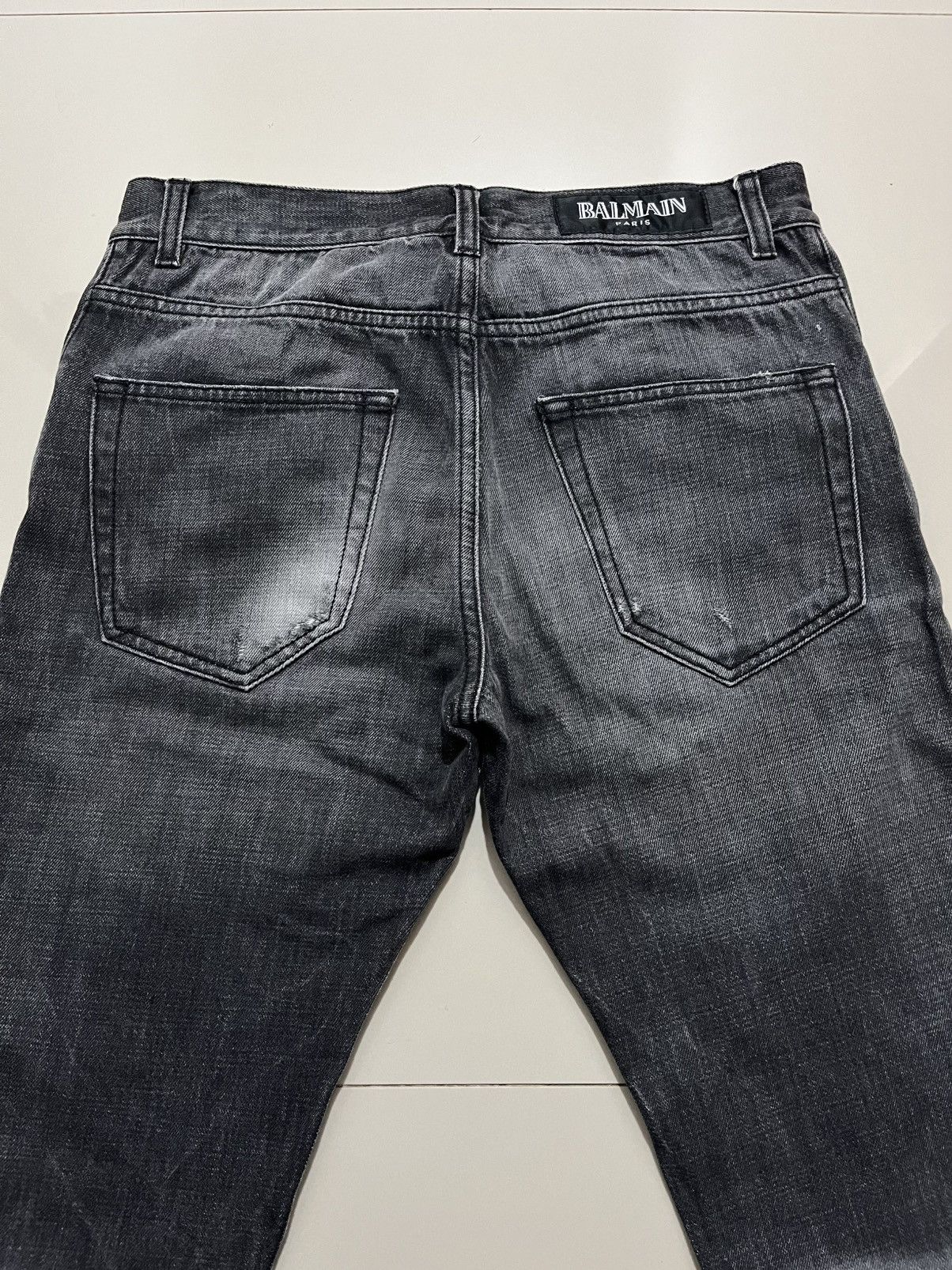 Balmain SS2011 BALMAIN BY DECARNIN EAGLE COIN SELVEDGE BIKER JEANS Size US 30 / EU 46 - 10 Thumbnail