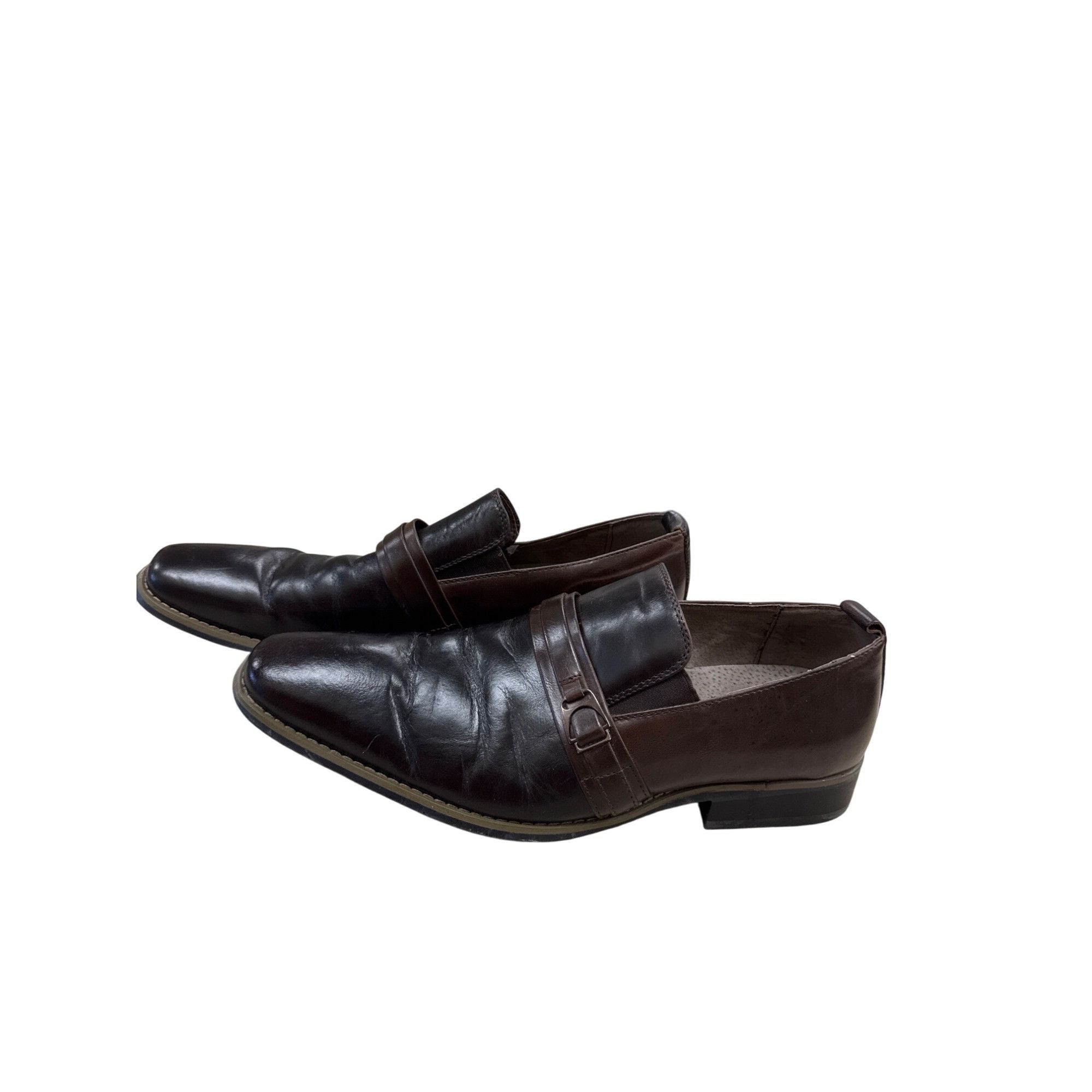 Designer Paulo Solari Mens Brown Black Leather Oxford Shoes 11M SKU 7 Size US 11 / EU 44 - 3 Thumbnail