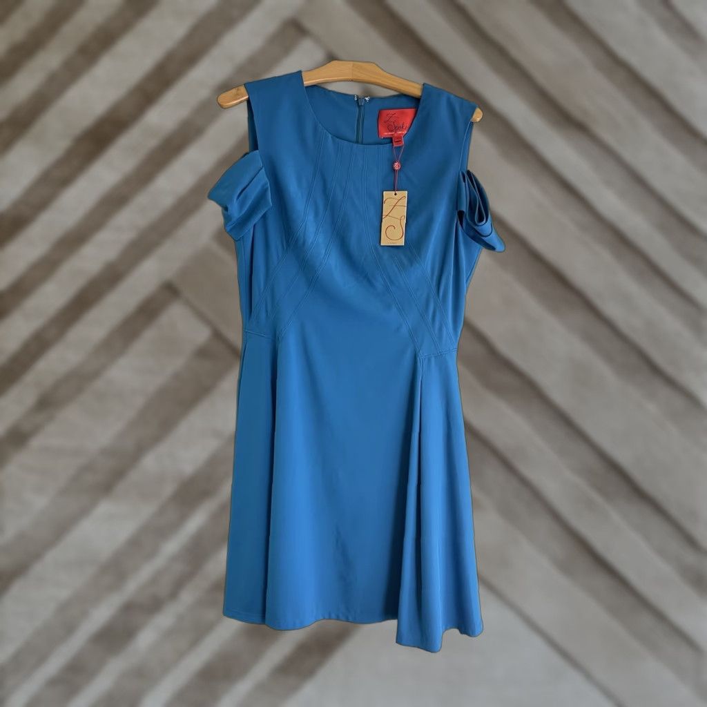 Zac Posen VINTAGE NWT Zac Posen Z Spoke Turquoise Dress Size 12 Size XL / US 12-14 / IT 48-50 - 1 Thumbnail