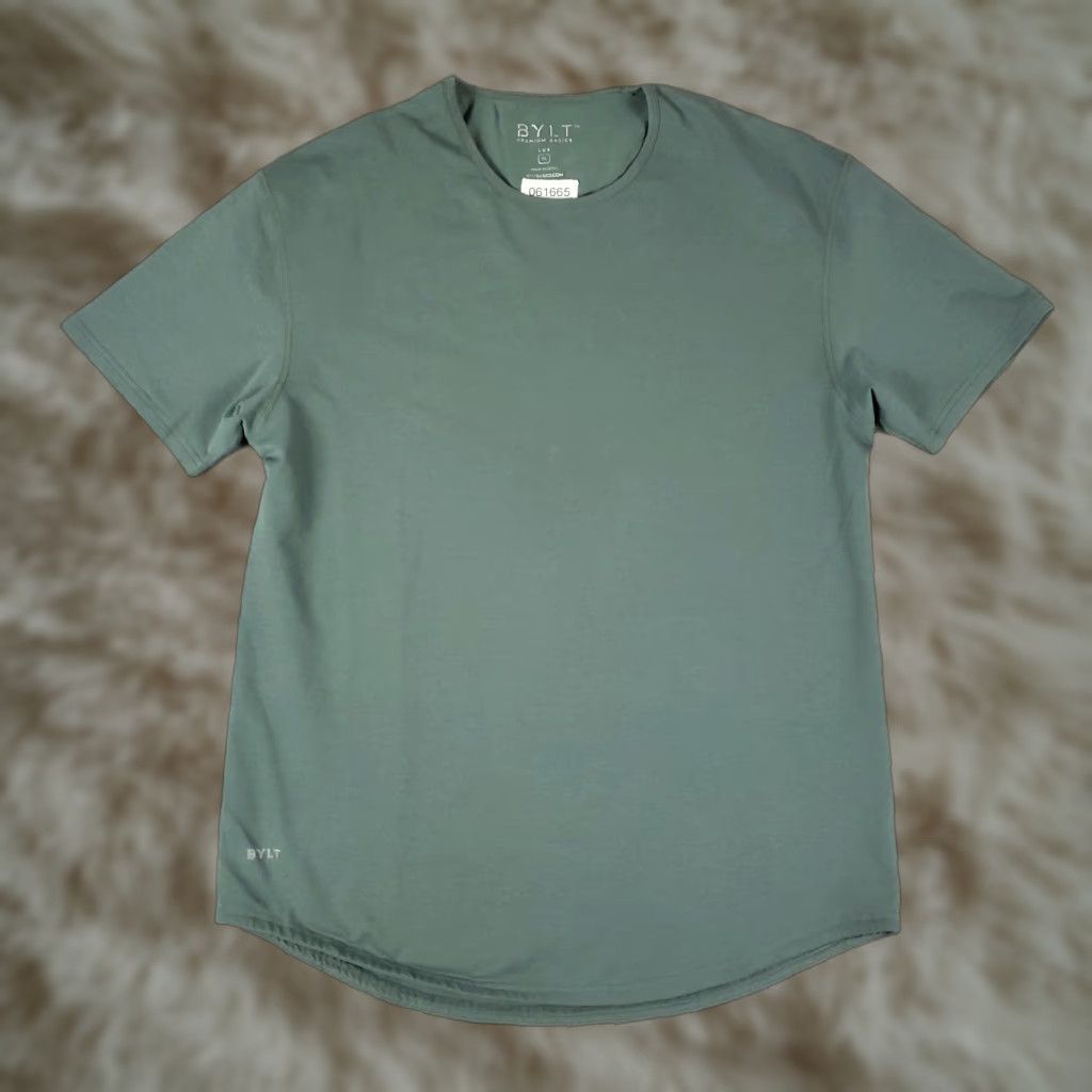 Vintage BYLT T Shirt Mens Size XL Green Lux Drop Cut Casual Short Sleeve Size US XL / EU 56 / 4 - 1 Thumbnail