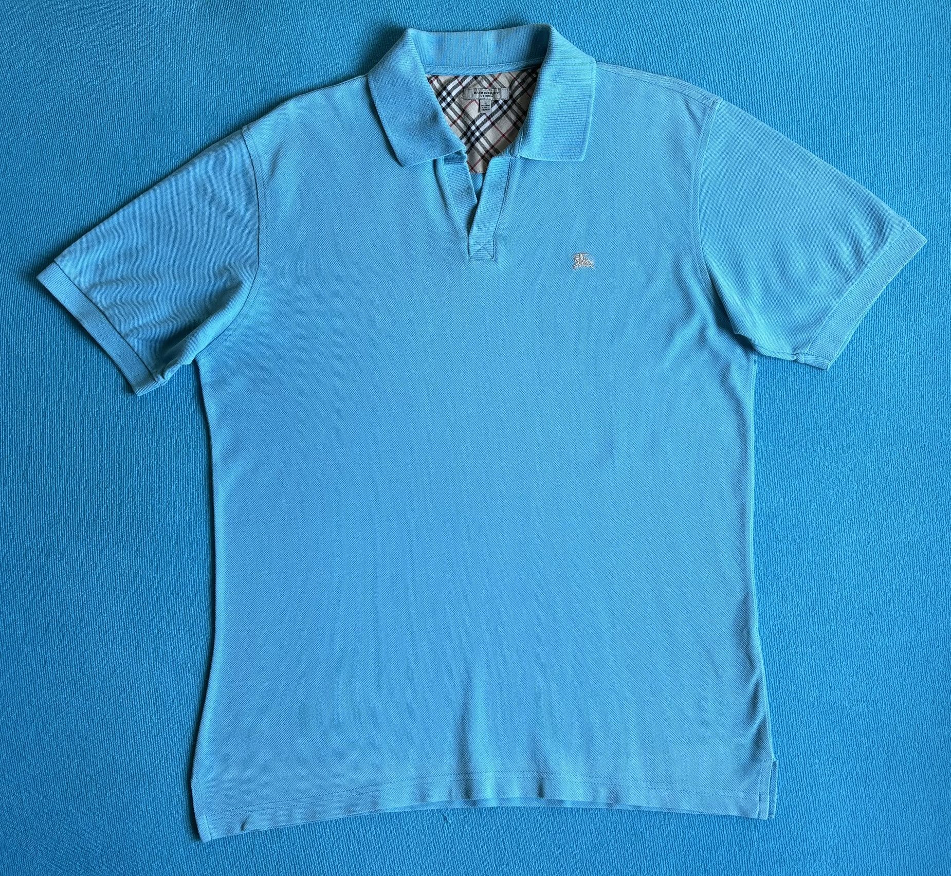 Burberry Burberry Blue Polo Size L Size US L / EU 52-54 / 3 - 5 Thumbnail