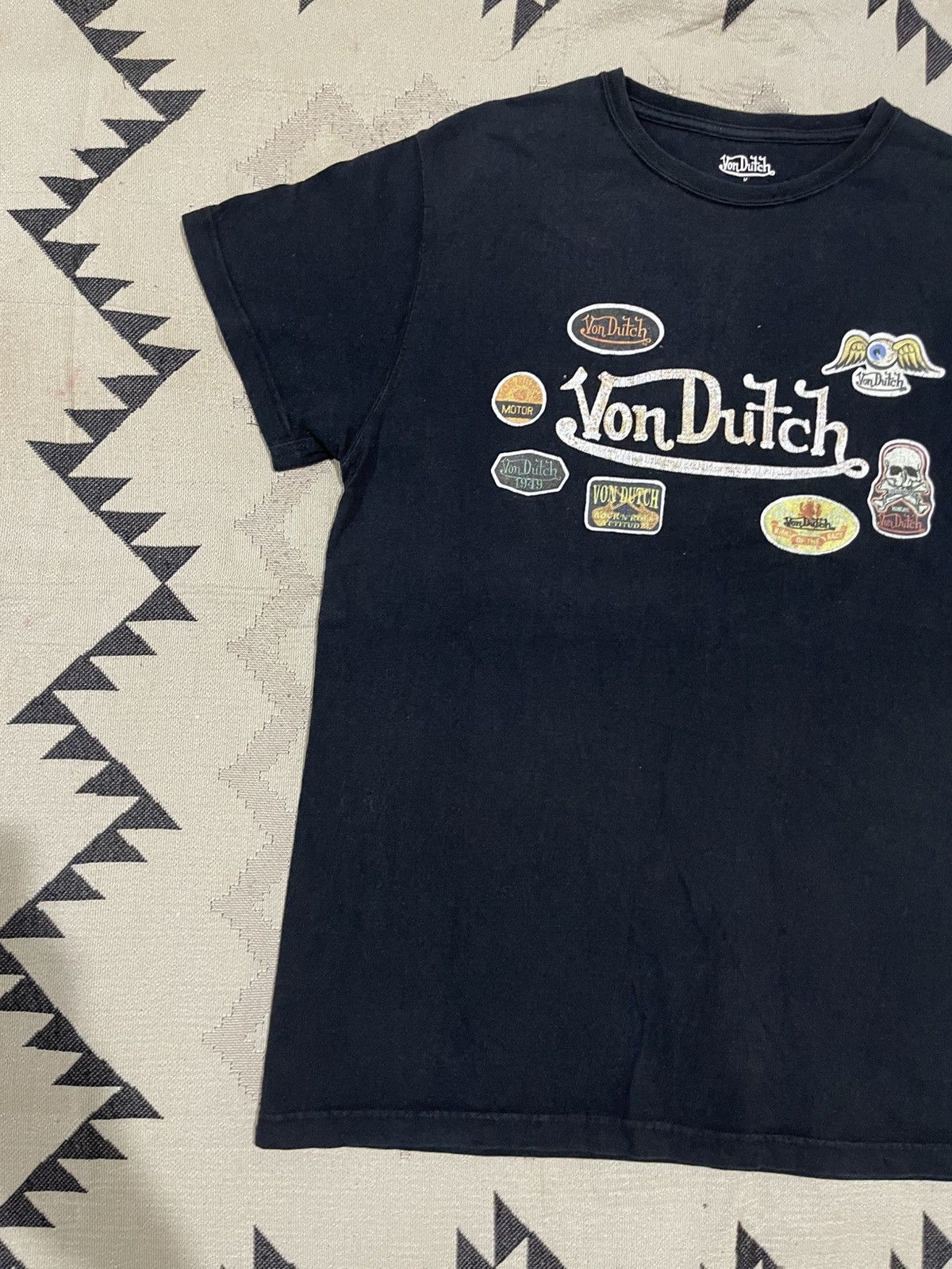 Von Dutch 2000s VON DUTCH ALL LOGO PRINTED TSHIRT Size US M / EU 48-50 / 2 - 3 Thumbnail