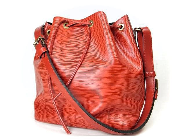 Louis Vuitton Louis Vuitton Petit Noe Epi Shoulder Bag Leather Shoulder Bag M44107 in Red, Women's