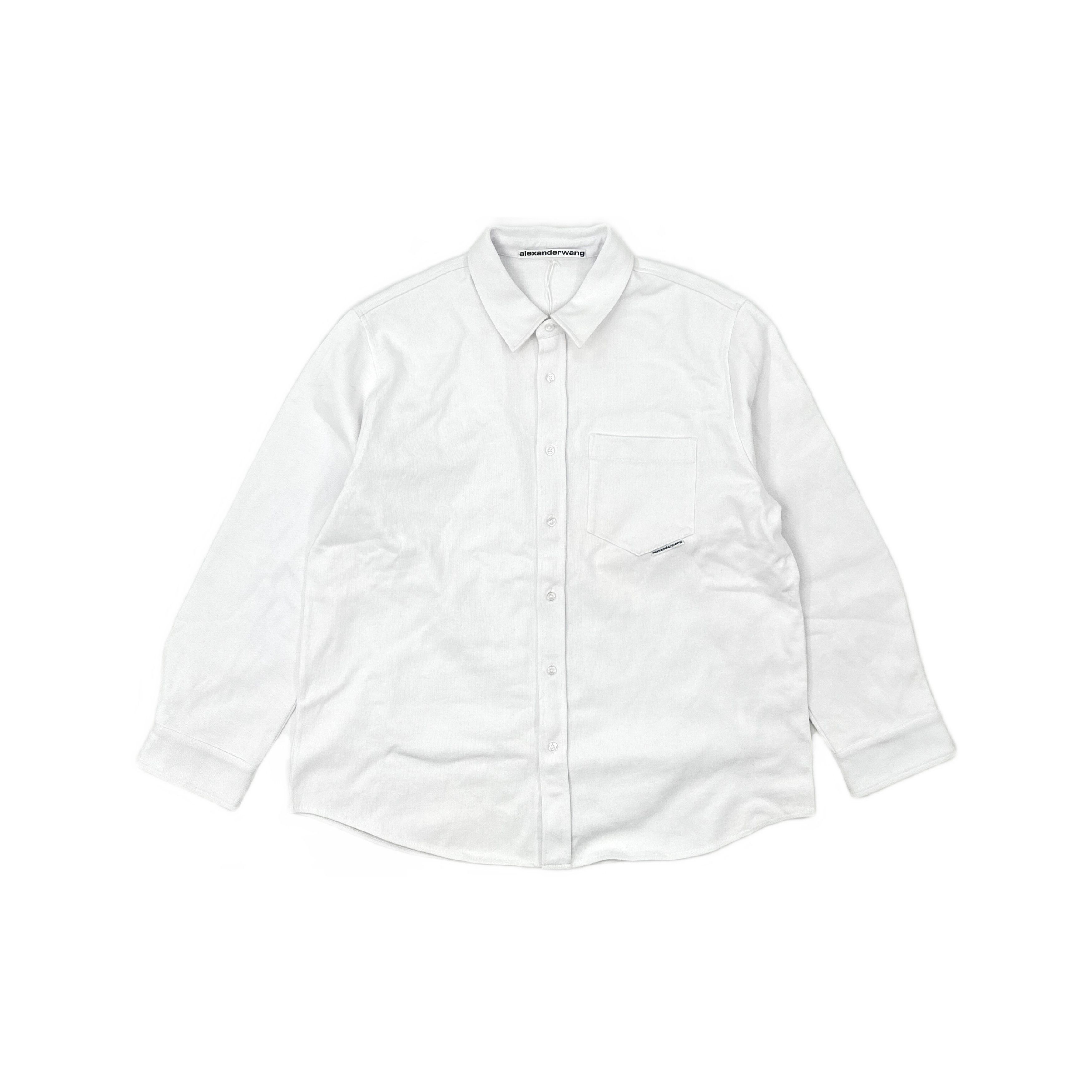 Alexander Wang Alexander Wang White Cotton Button Up Shirt Size XL Size XL / US 12-14 / IT 48-50 - 1 Thumbnail