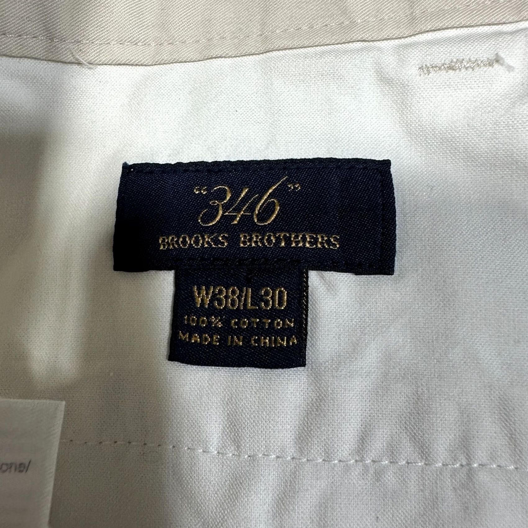 Brooks Brothers Brooks Brothers 346 Chino Pants Men Beige Cotton Straight Leg Pockets 38 Size US 38 / EU 54 - 4 Thumbnail