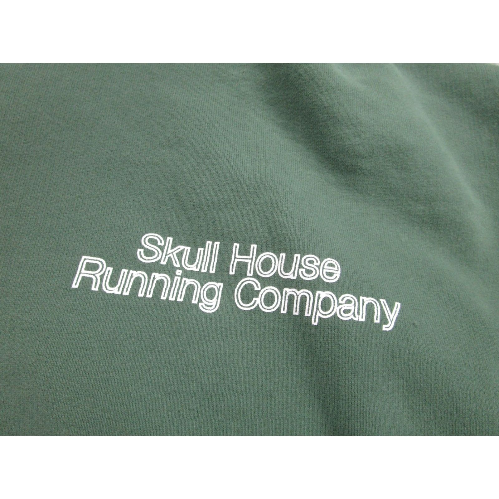 Vintage Skull House Running Company Hoodie Mens XL Green Track Graphic Pullover Fleece Size US XL / EU 56 / 4 - 4 Thumbnail