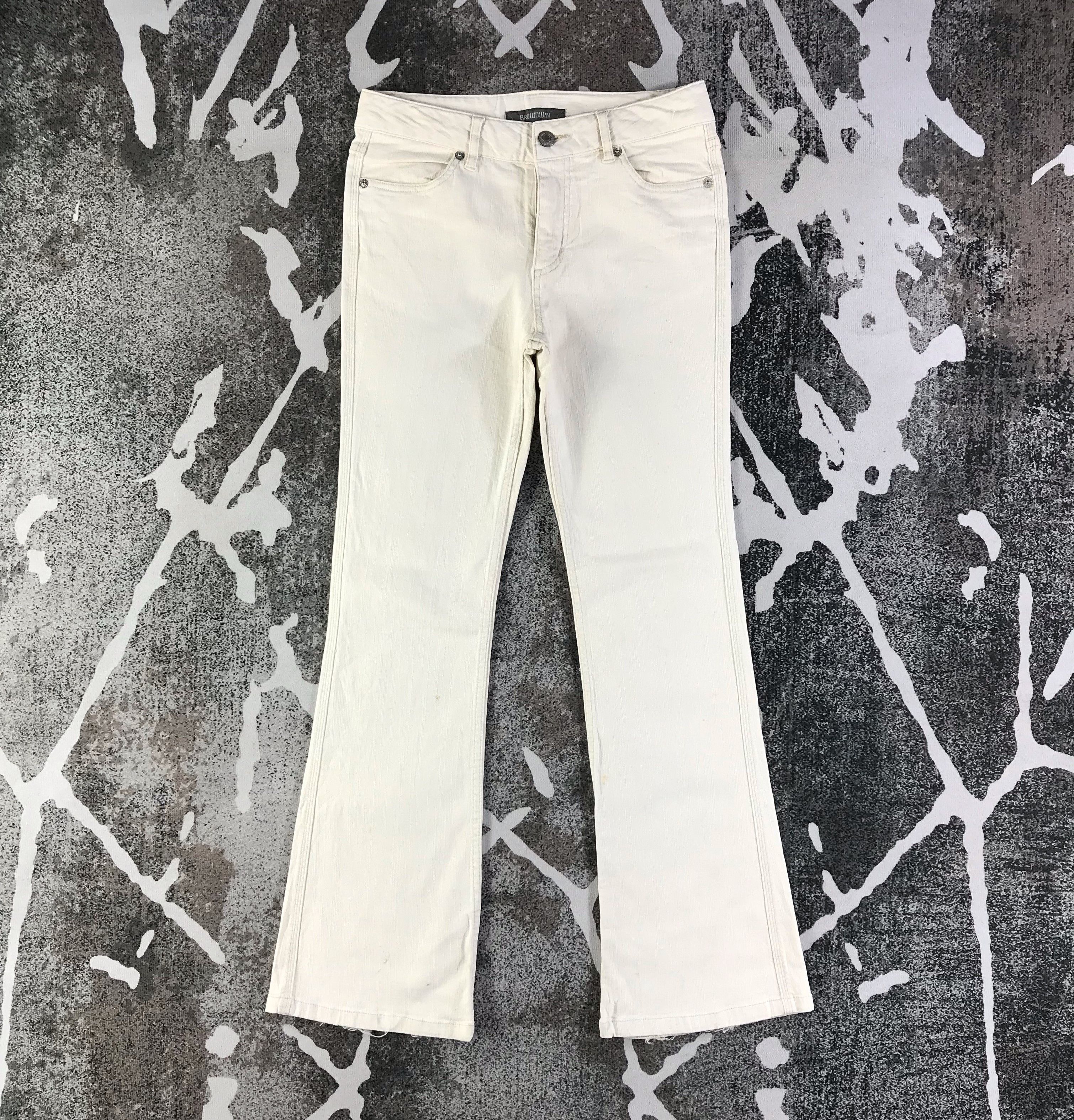 Japanese Brand Japanese Brand Browdwin White Jeans Flare Denim KJ1625 Size 27" / US 4 / IT 40 - 1 Thumbnail