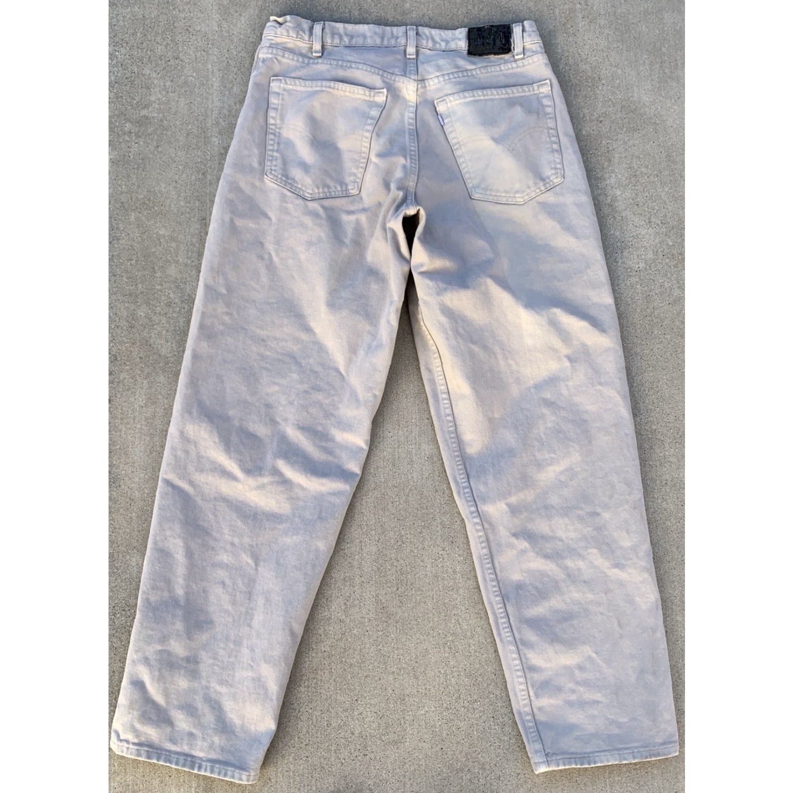 Vintage VINTAGE Levi’s silverTab Baggy Jeans Beige W 36 L 34 Made In USA Size US 36 / EU 52 - 5 Thumbnail