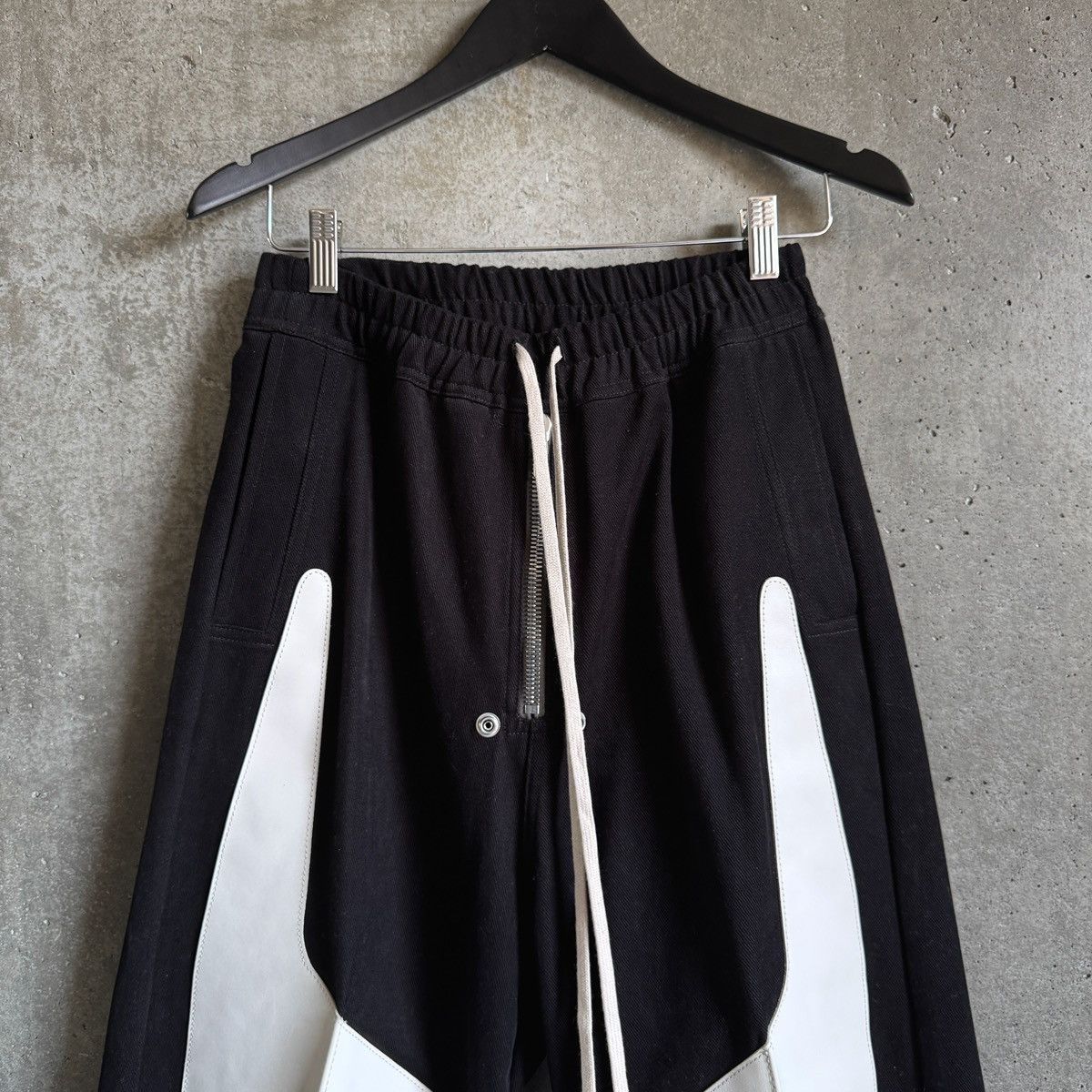 Rick Owens Rick Owen Geth Belas Leather-paneled Pants Size US 32 / EU 48 - 3 Thumbnail