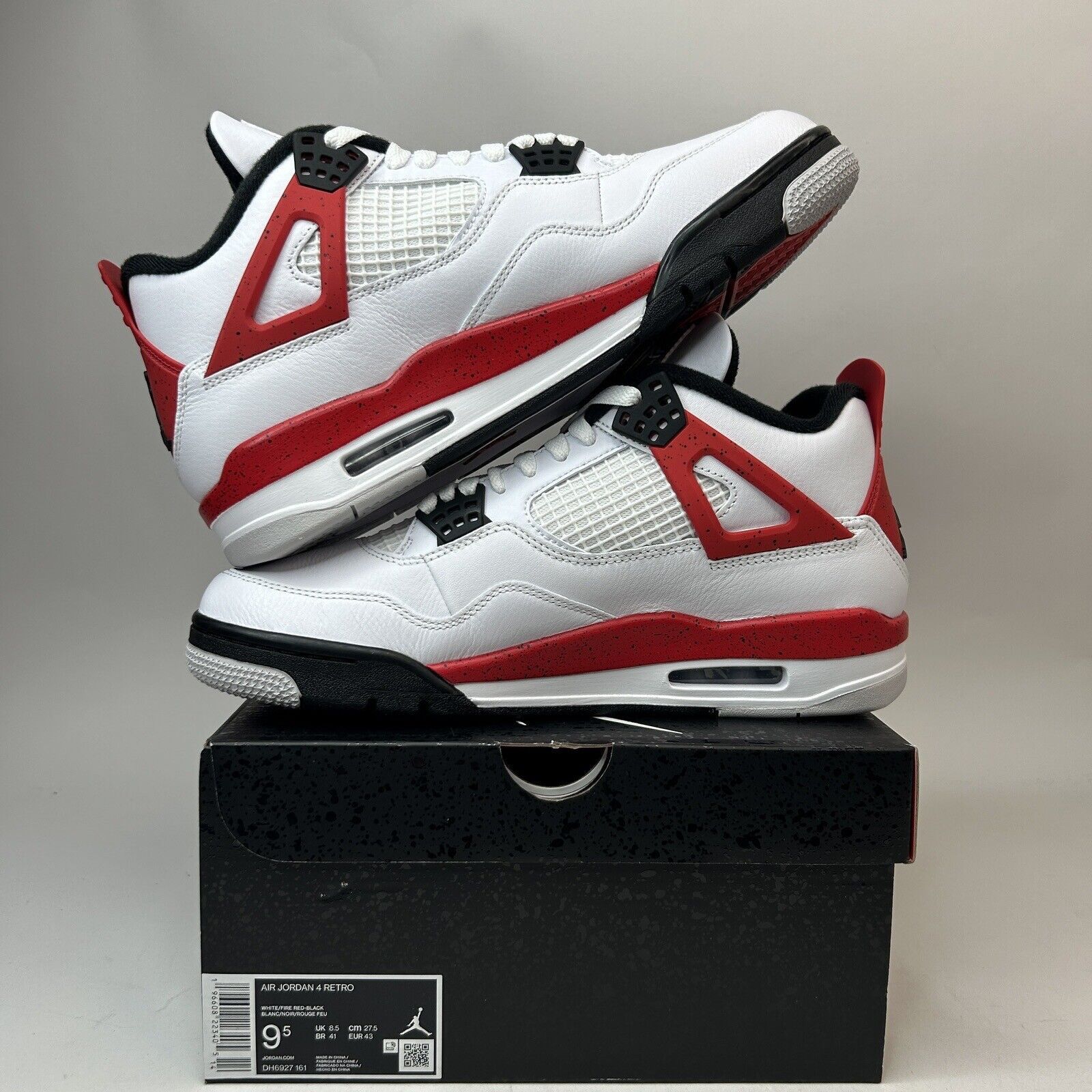 Jordan Brand Nike Air Jordan 4 Retro “Red Cement” 2023 Size US 9.5 / EU 42-43 - 3 Thumbnail