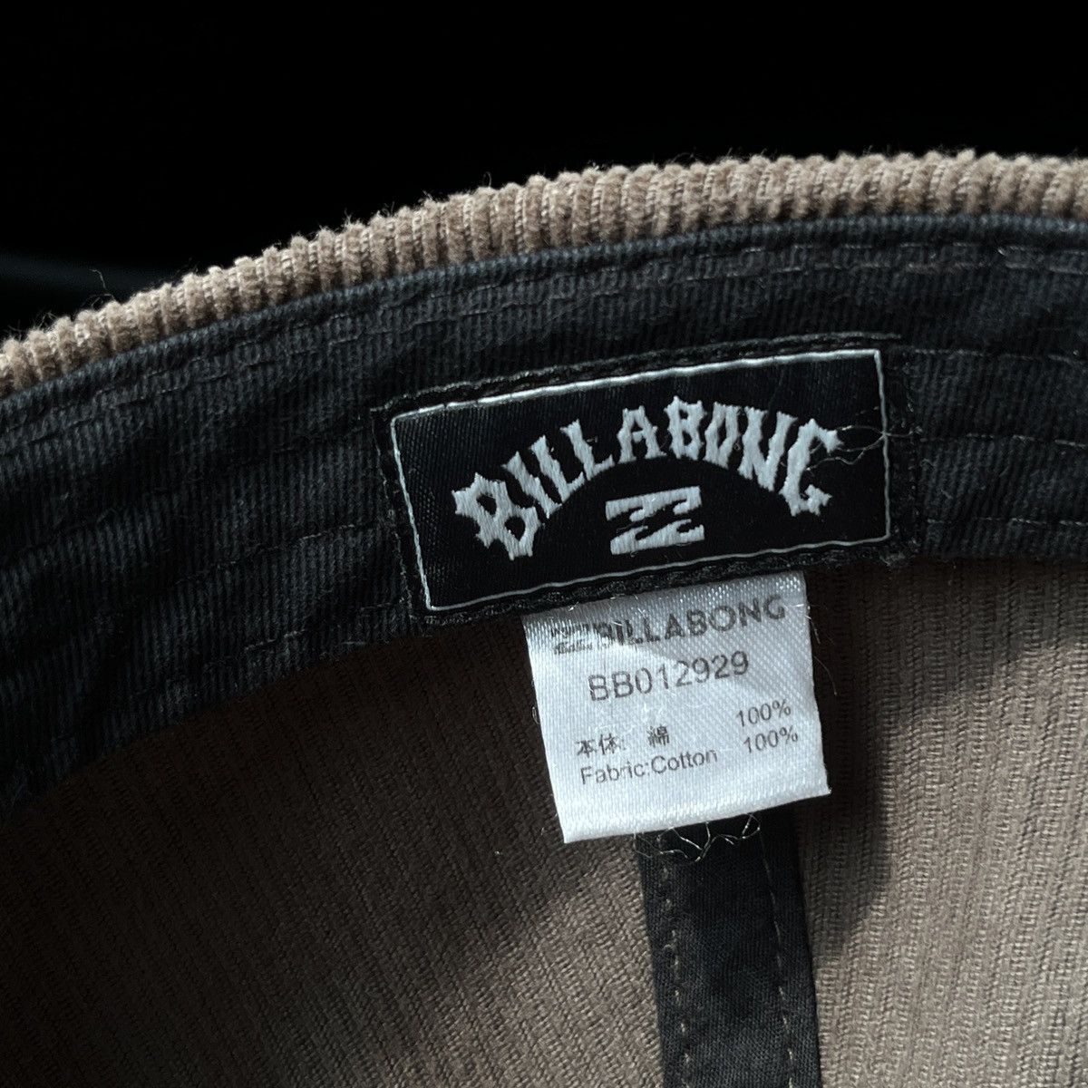 Billabong Billabong Corduroy Cap Unisex Fits All Size Brown Color Size ONE SIZE - 2 Thumbnail