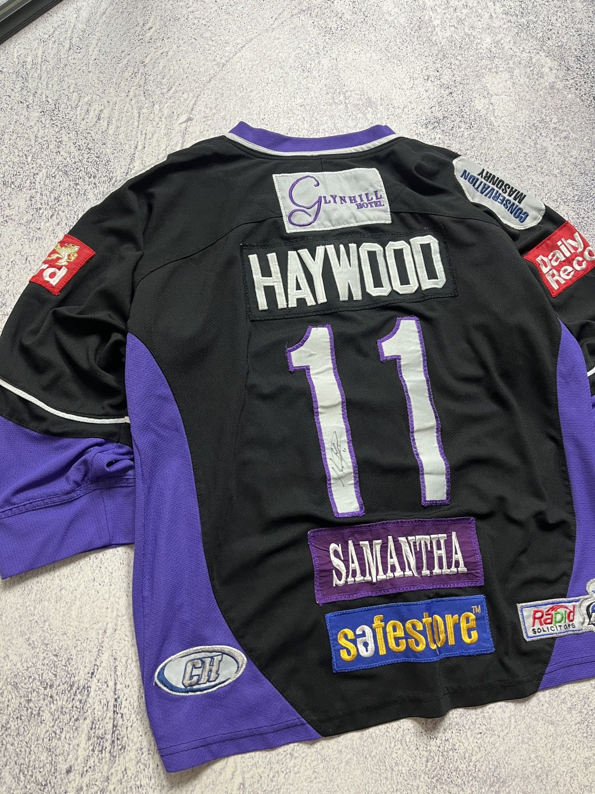 NHL Braehead Glasgow Clan EIHL Ice Hockey Jersey Haywood #11 Size US M / EU 48-50 / 2 - 9 Thumbnail