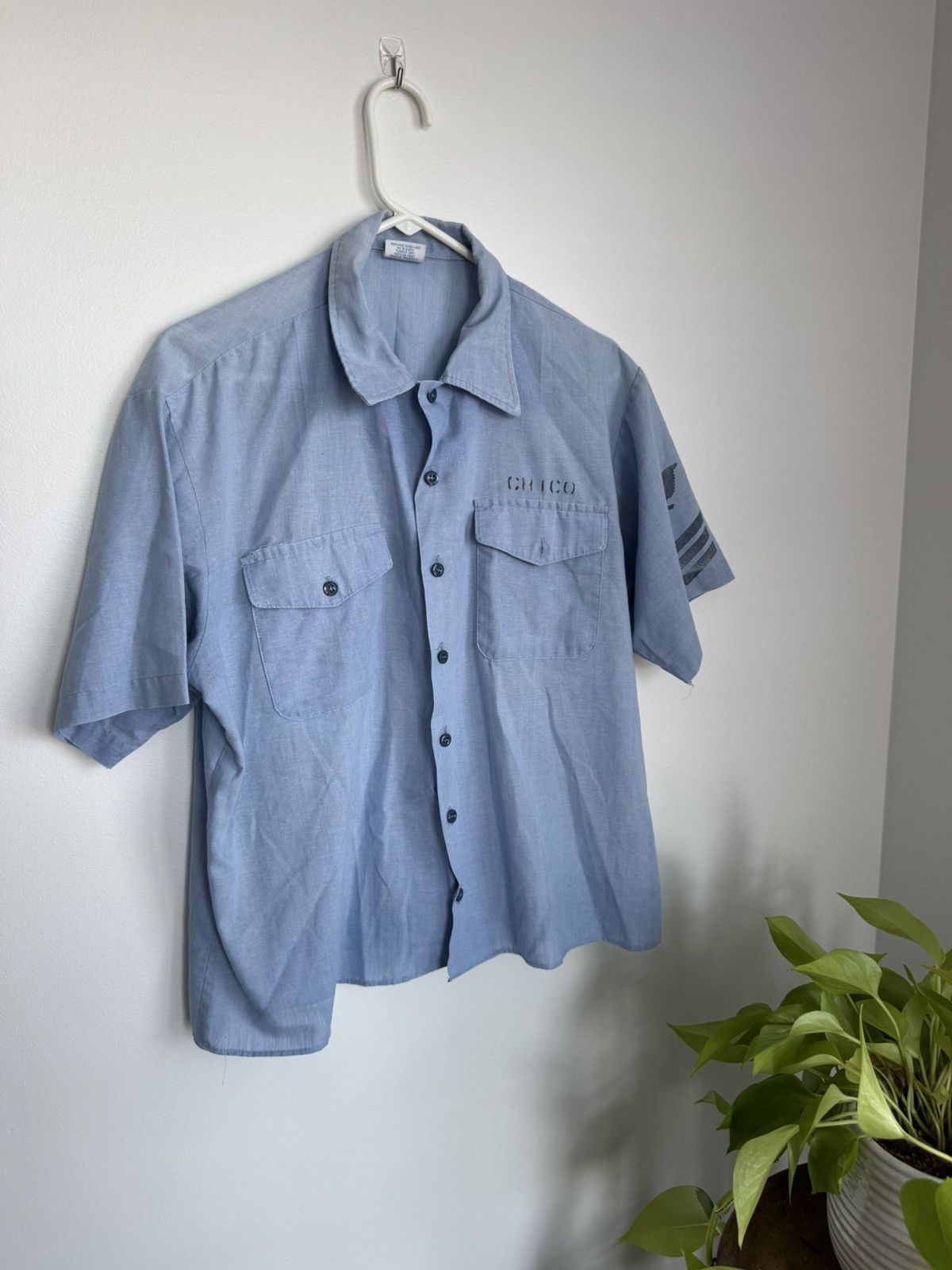 Vintage Vintage Navshirt Button-Up – Classic Workwear Shirt Size US M / EU 48-50 / 2 - 1 Thumbnail