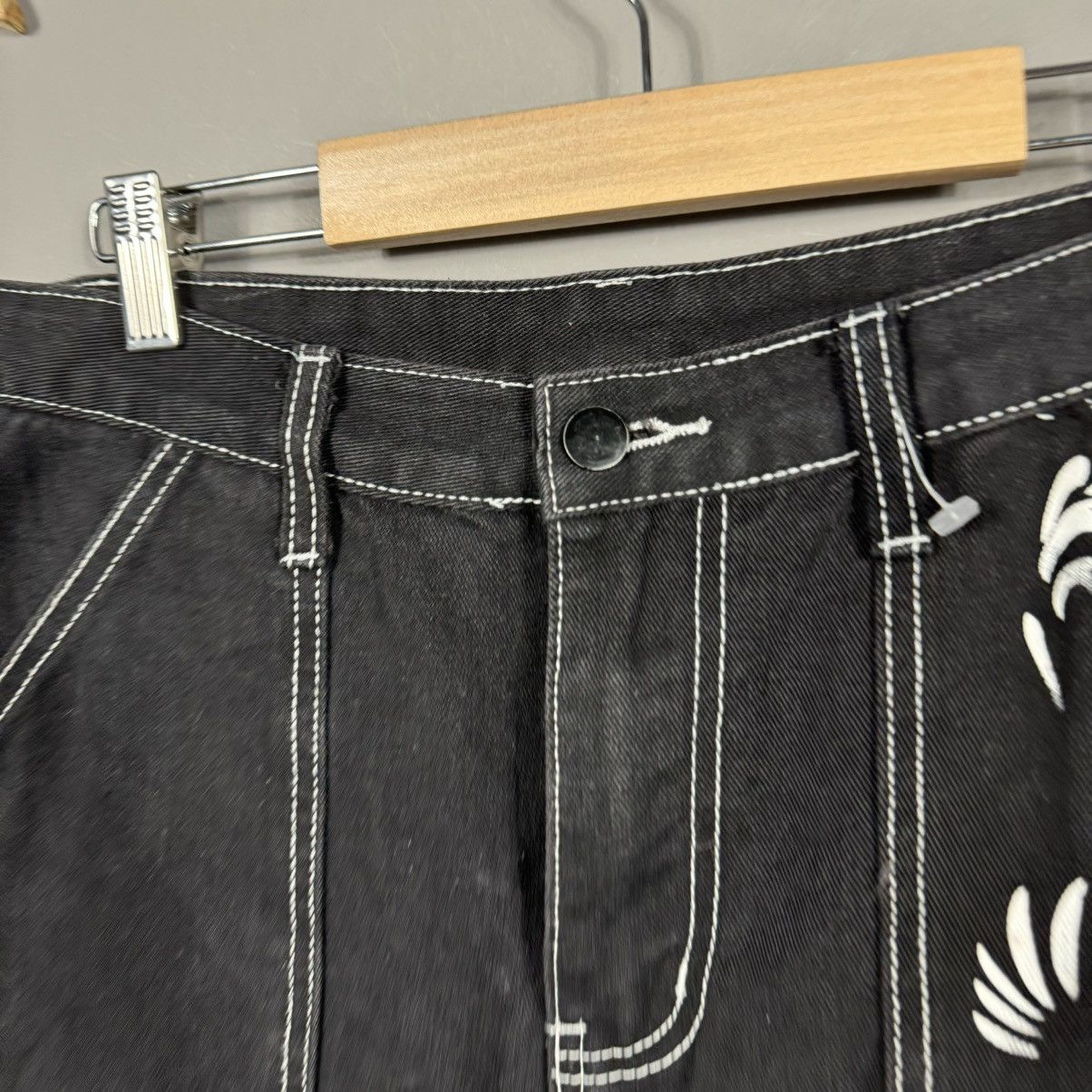 Other Disaster Y2K Romwe Skulls Jeans Size US 32 / EU 48 - 5 Thumbnail
