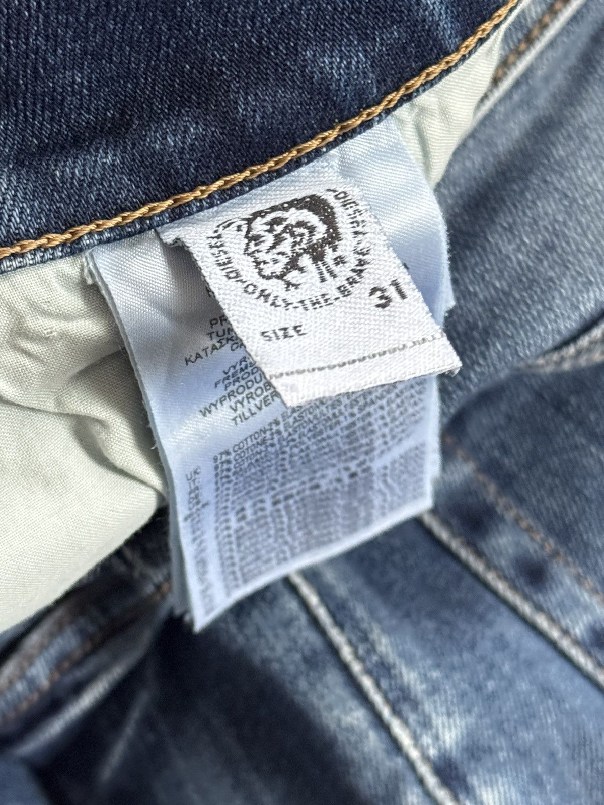Diesel Diesel 31/34 D-Fining denim pants jeans trousers distressed Size US 31 - 12 Thumbnail