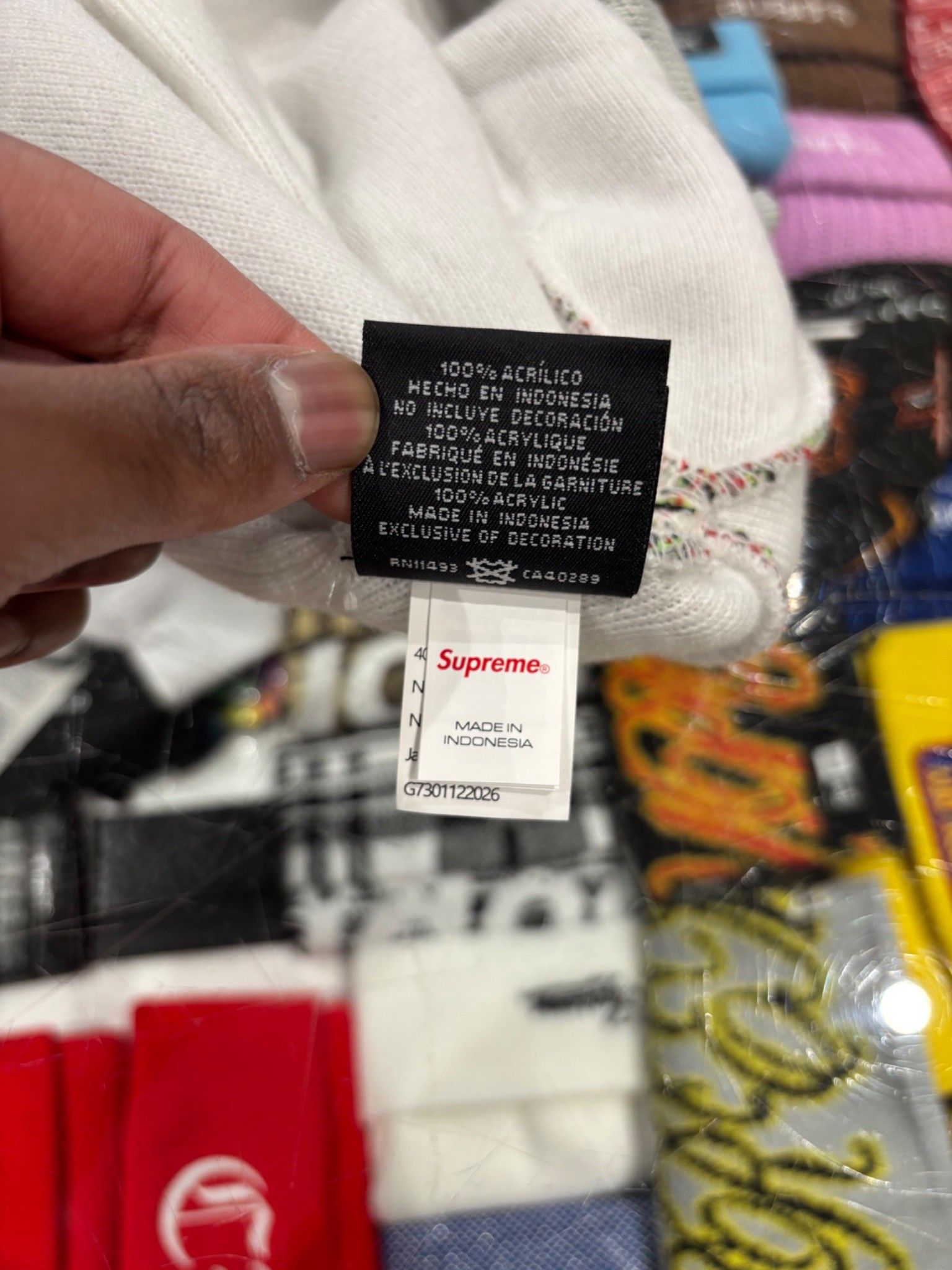 Supreme Supreme New Era Stars Beanie White Size ONE SIZE - 5 Thumbnail