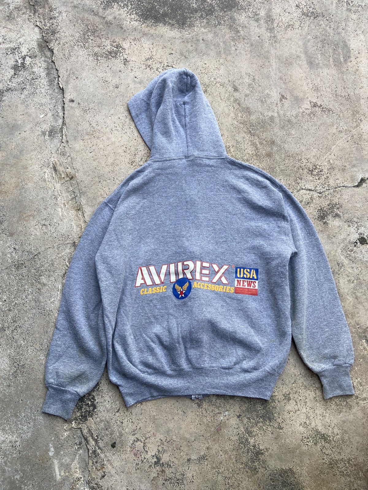 Avirex RARE Vintage 90’s Russell Athletic x Avirex Zipper Hoodie Size US L / EU 52-54 / 3 - 1 Thumbnail