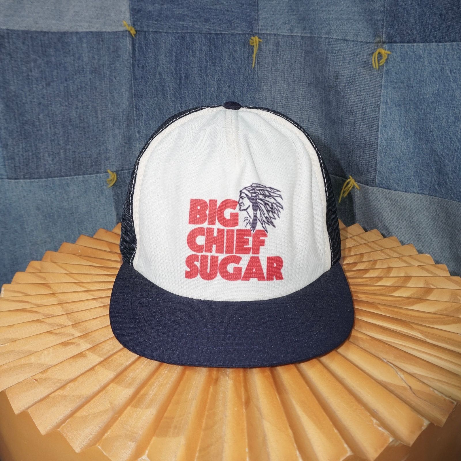 Vintage OSFA - Vintage big chief sugar essential 2 tone 1990s hat Size ONE SIZE - 1 Thumbnail