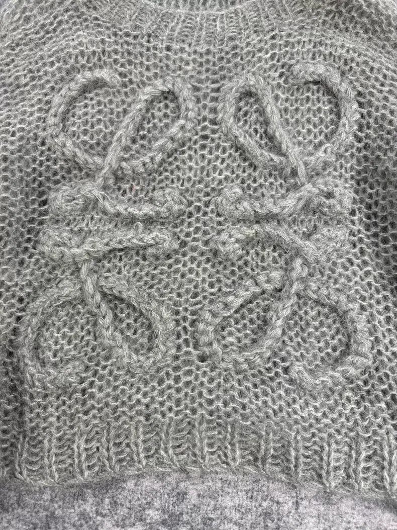 Loewe Loewe Gray Mohair Sweater Size XS / US 0-2 / IT 36-38 - 3 Thumbnail
