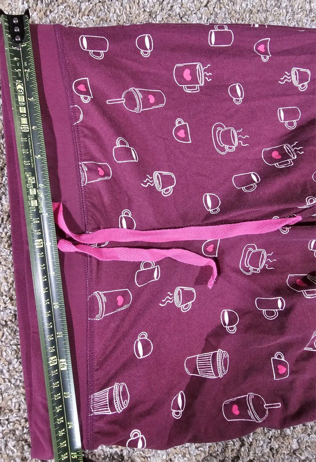 Dreamville DREAM brand pajama lounge pants coffee cups size Small Size ONE SIZE - 2 Thumbnail