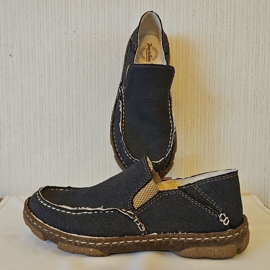 Tony Lama Tony Lama Gator Driving Moccasins Mens 8 Charcoal Opanka Sli Size US 8 / EU 41 - 4 Thumbnail