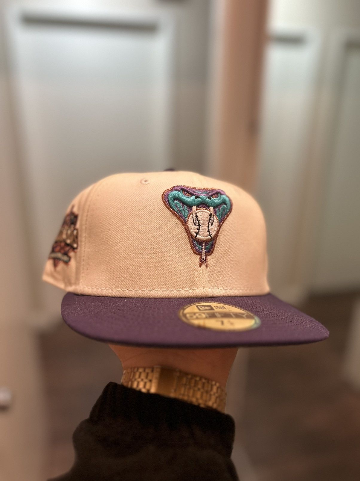 image of Hat Club Exclusive 7 1/4 Arizona Diamondbacks White Dome, Men's