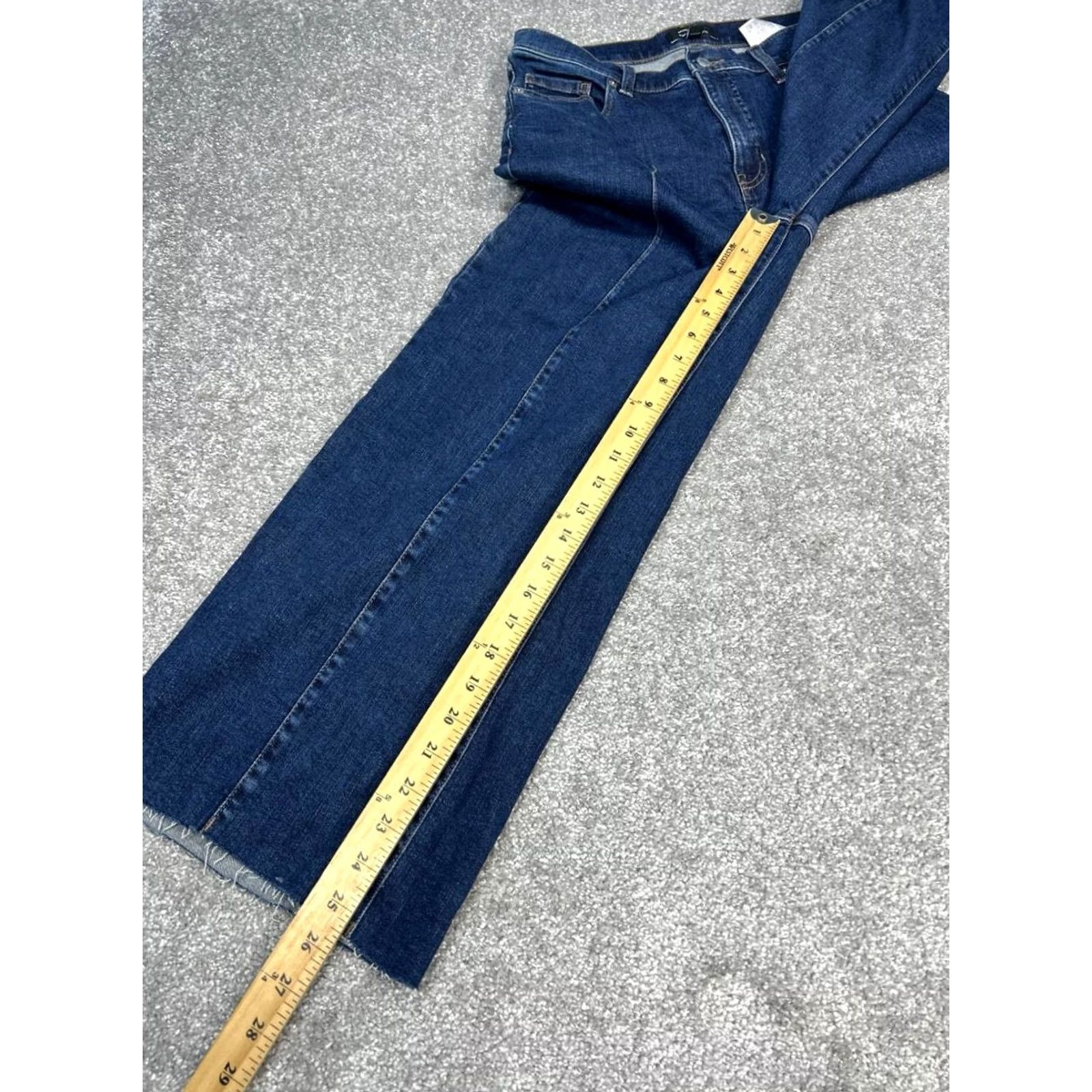 Banana Republic Banana Republic High Rise Wide Leg Jeans Womens 28 Blue Denim Cropped 28x25 Size 28" / US 6 / IT 42 - 3 Thumbnail