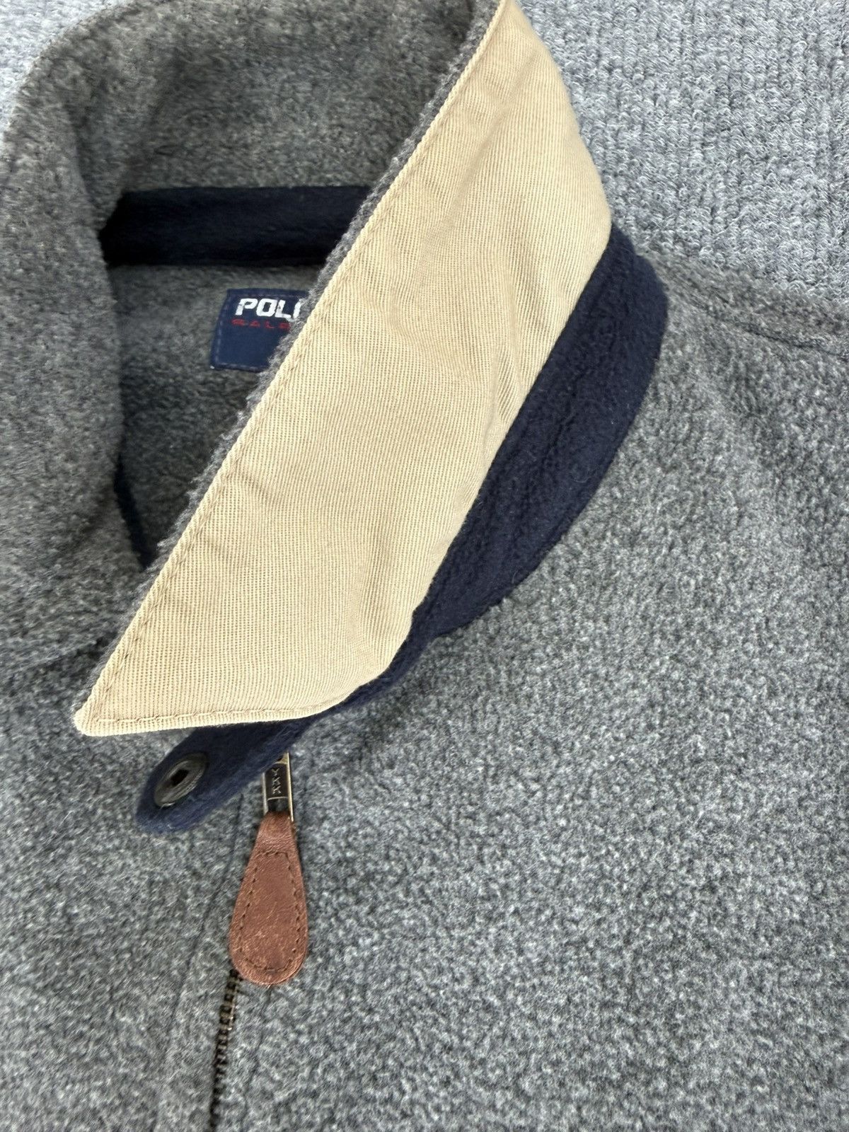 Polo Ralph Lauren Vintage Polo Sport Fleece Jacket USA Made Gray Size US L / EU 52-54 / 3 - 4 Thumbnail