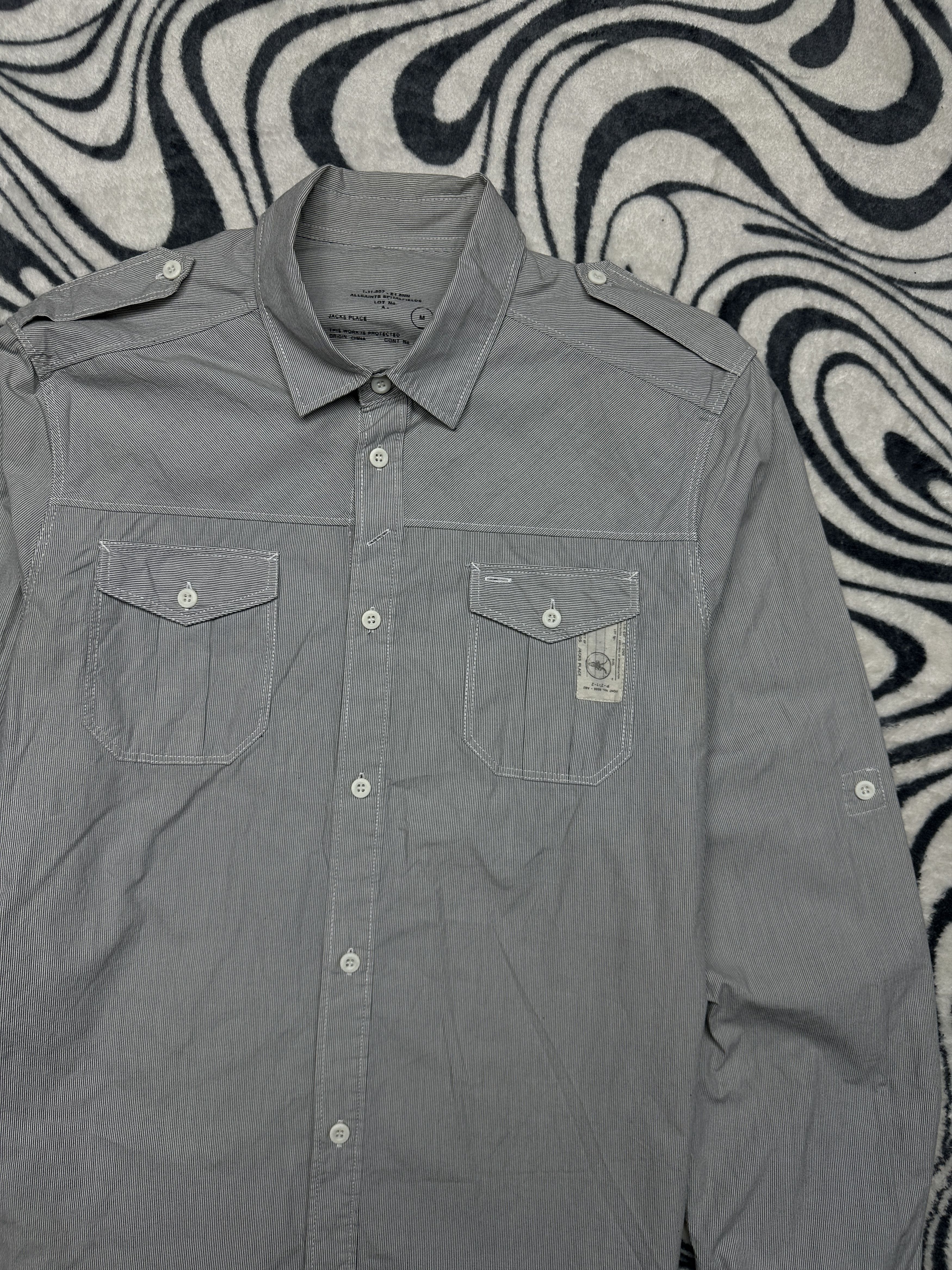 Allsaints AllSaints Mens Staunton Long Sleeve Shirt Size US M / EU 48-50 / 2 - 2 Thumbnail