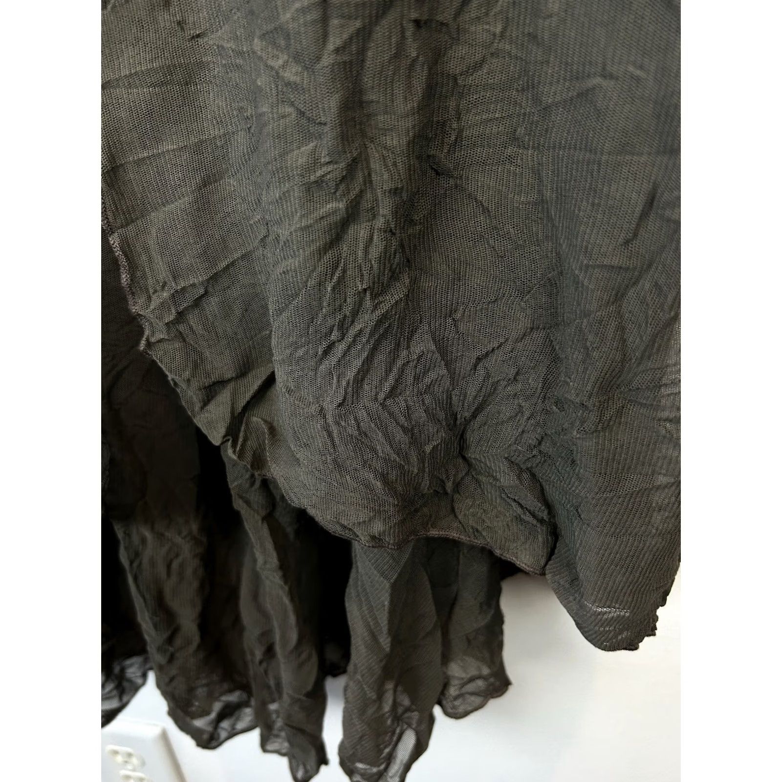 Vintage Comfy USA Jacket Women S Gray Solid Sheer Open Duster Cardigan Topper asymmetrical Mid-Length Size S / US 4 / IT 40 - 3 Thumbnail
