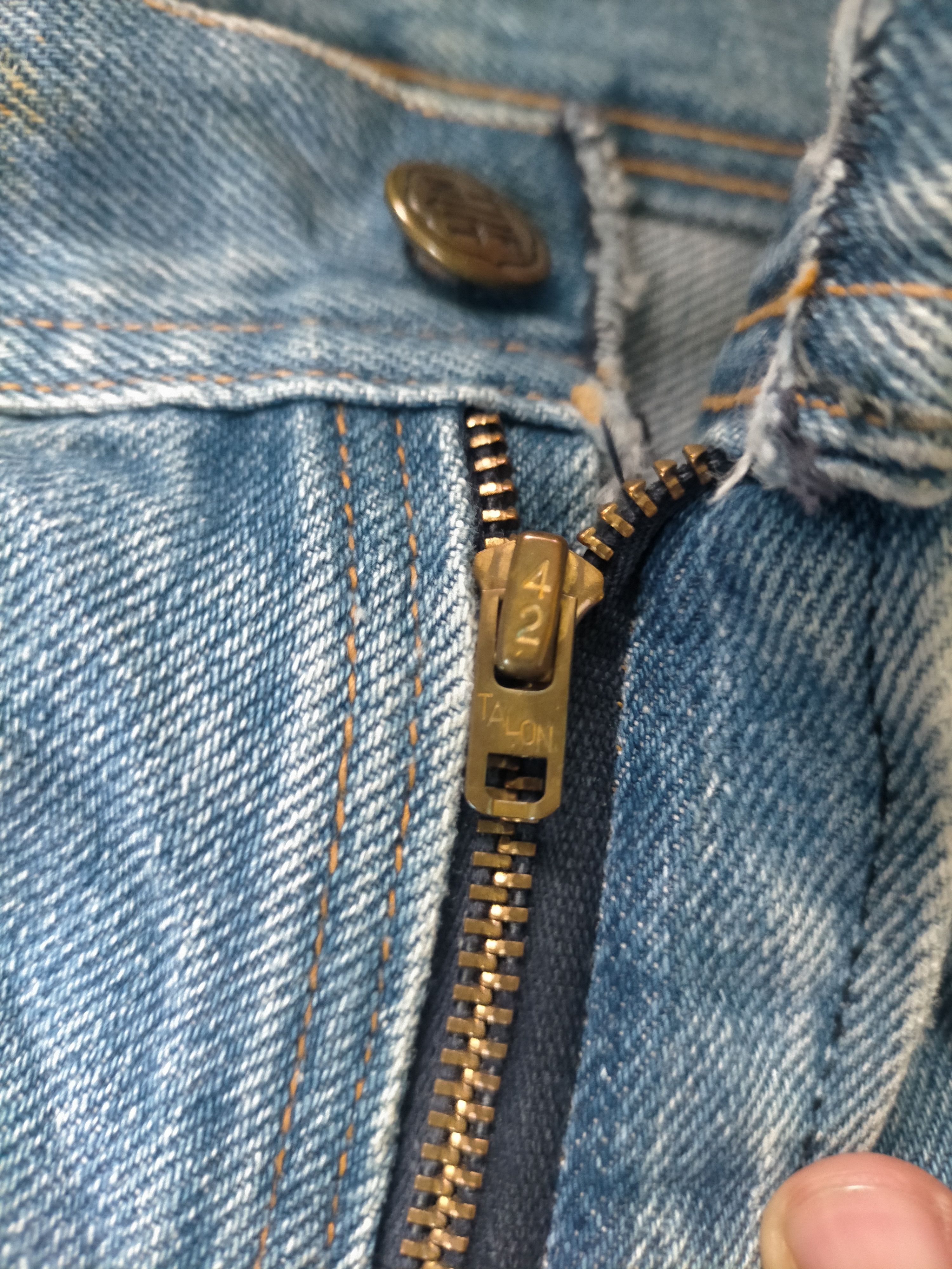 Levi's Rare Vintage 1960s Tuf Nut Flared Wash Jeans Size US 31 - 7 Thumbnail